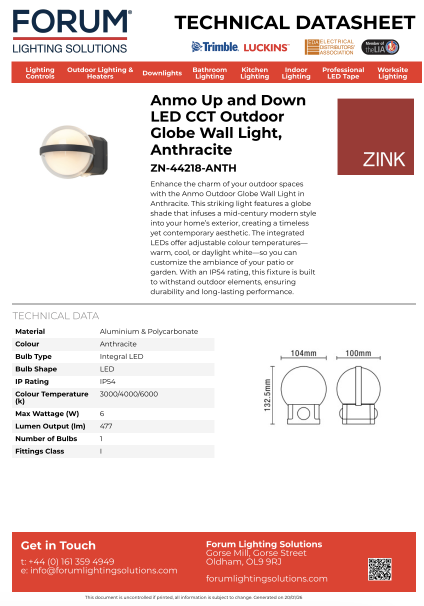 ZN-44218-ANTH Datasheet