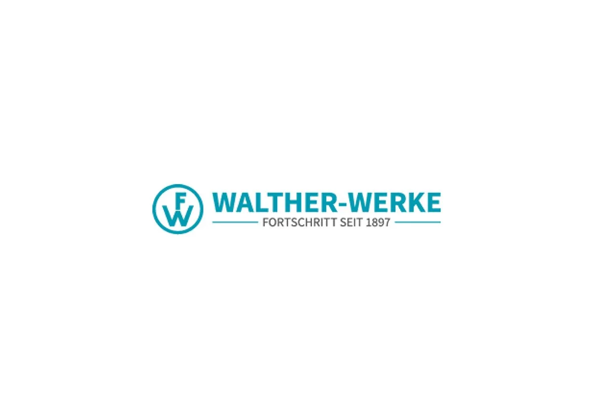 LED Electrical Wholesalers - Walther-Werke logo with blue text and circular emblem, and the words "Fortschritt seit 1897" underneath.