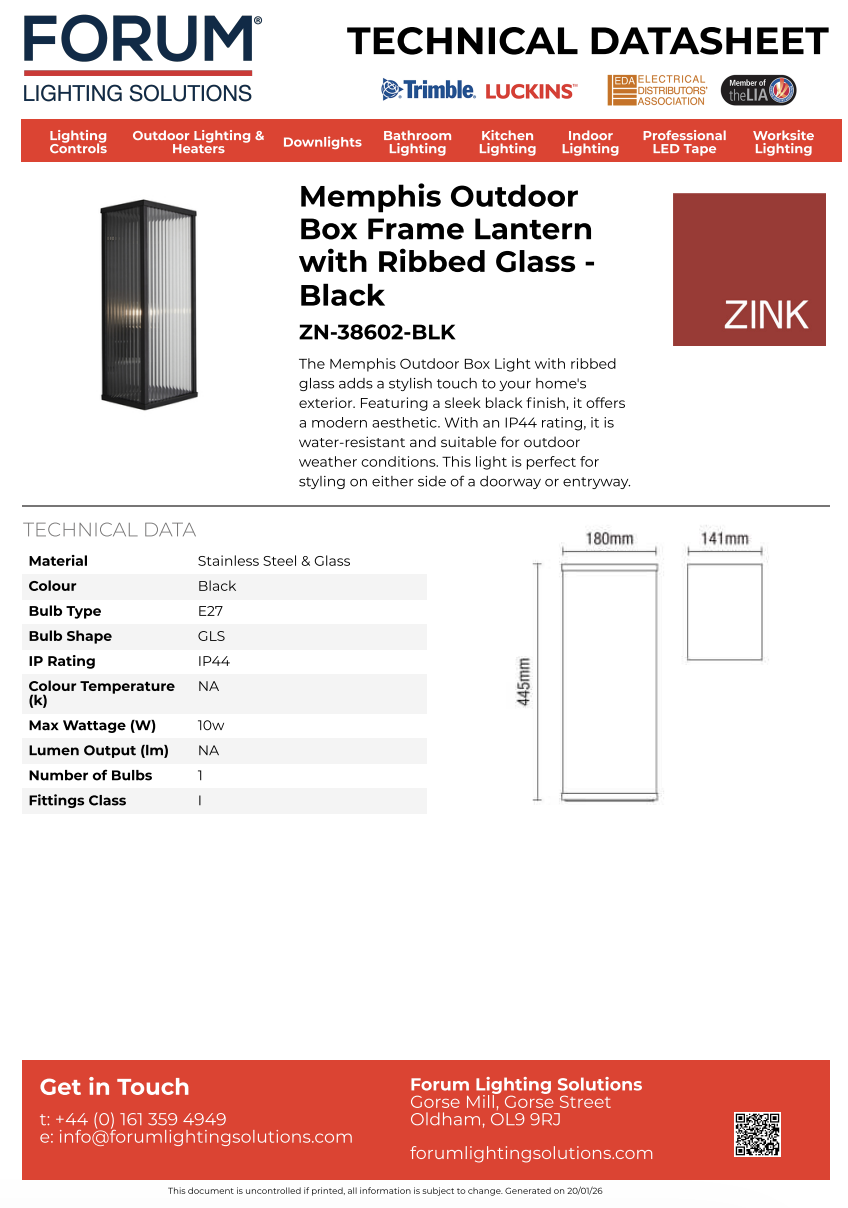 Memphis ZN-38602-BLK