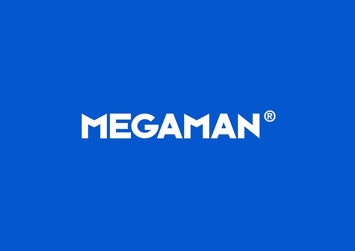 LED Electrical Wholesalers - Blue background with the white text 'MEGAMAN' in the center.