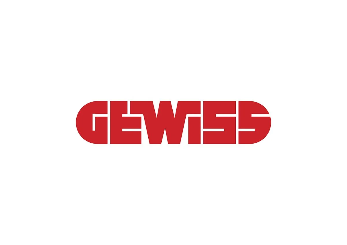 LED Electrical Wholesalers - Red text spelling 'GEWES' in reverse, stylized with a blocky font, centered on a white background.