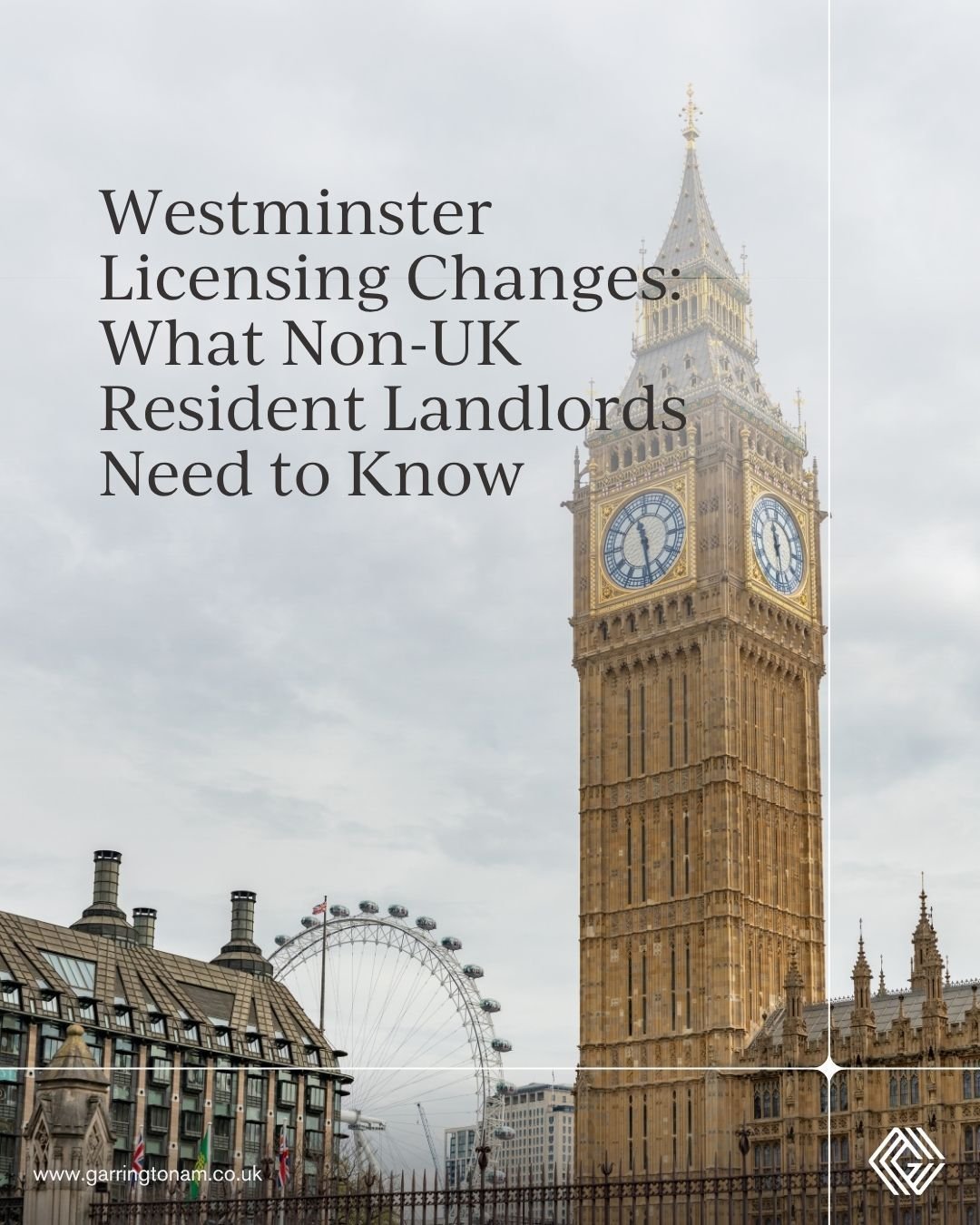 Westminster licensing changes: what overseas landlords need to know

New licensing requirements in the City of Westminster are introducing a key change for non-UK resident landlords.

A UK-resident licence holder is now required, meaning overseas own