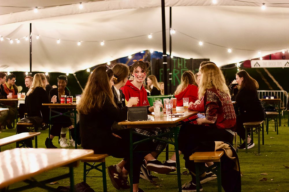 The Forest, YUSU's open-air events space and solution to slow-easing Covid lockdown restrictions.