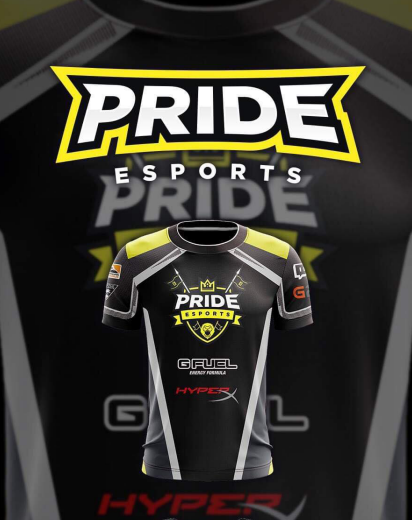 Branding for Pride Esports, a proposed esports team housed under EMPIRE Arena's roof.