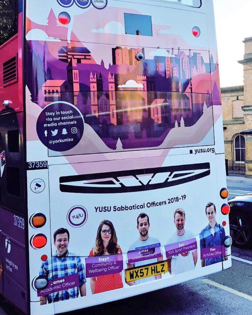 Love York, YUSU's 'welcome branding' for new students