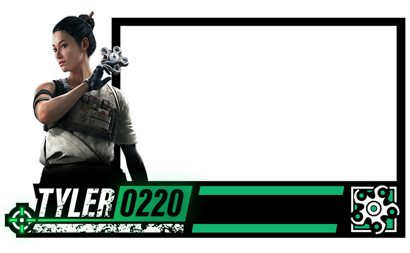 Branding for Tyler0220, a Twitch streamer primarily playing FPS games.