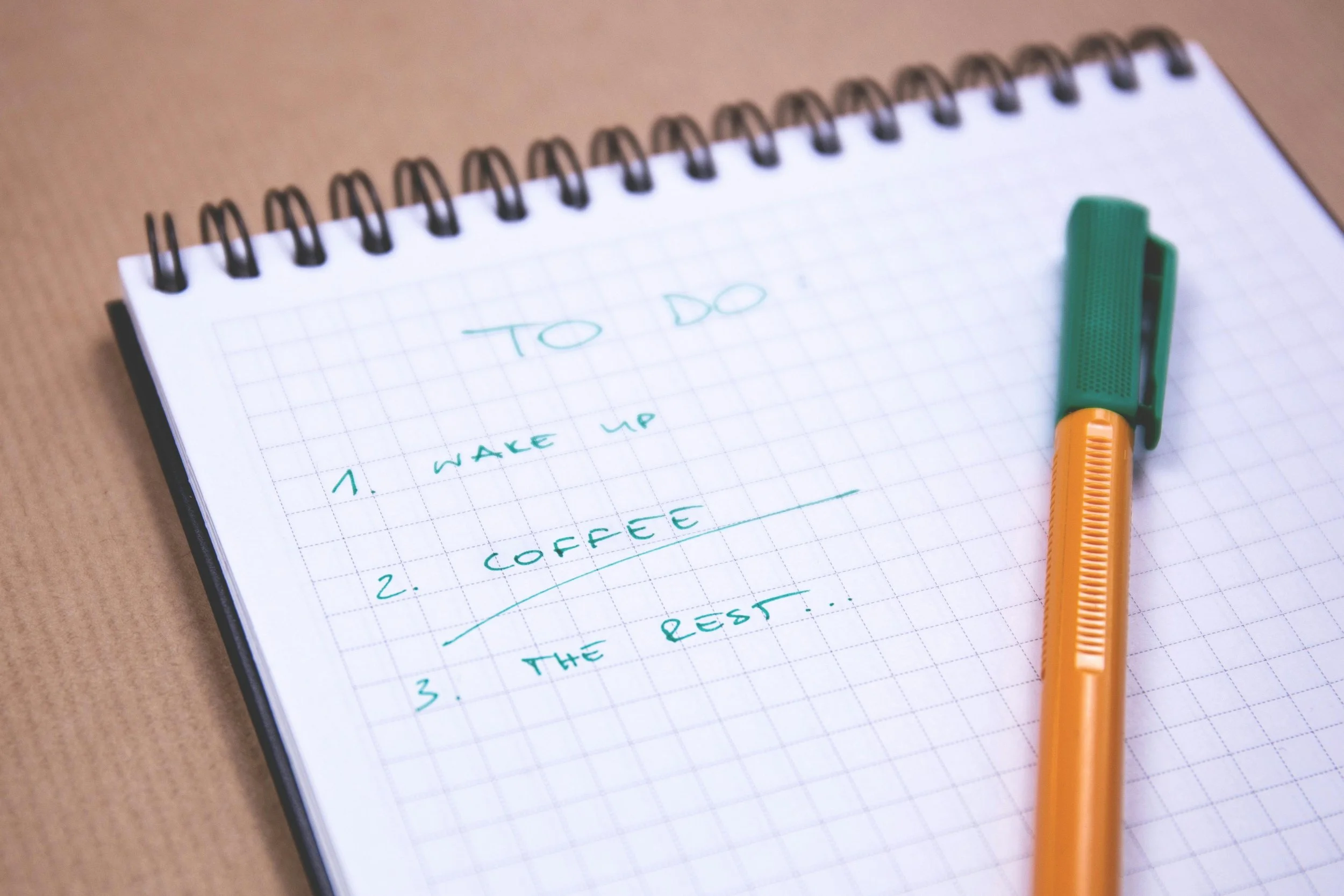 Notepad with to-do list