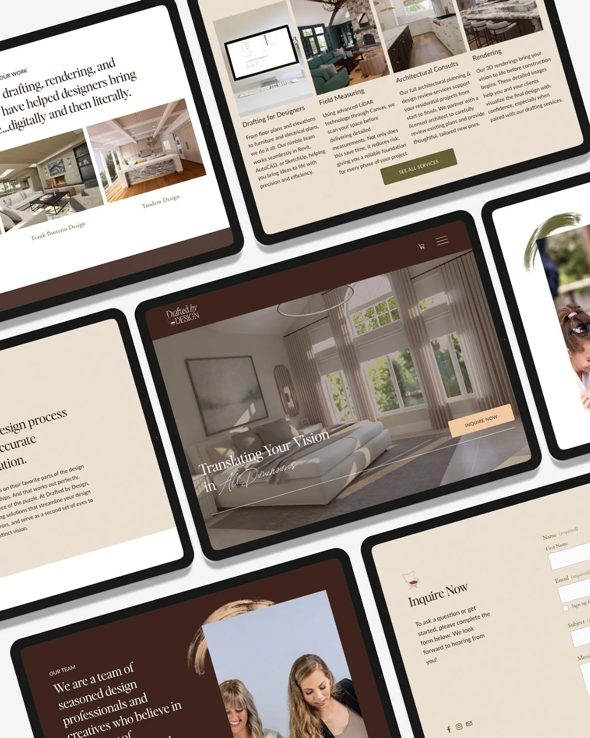 This week, we completed a homepage refresh for @drafted.by.design! This is a great way for businesses to modernize their website quickly without doing a complete overhaul.  For this project, we maintained her original branding, repositioned her messa