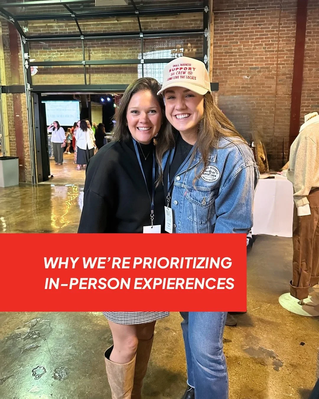It&rsquo;s the season of showing up&mdash;IRL. We&rsquo;re leaning into face-to-face connections, not just virtual check-ins. 

Here are three proven ways to make your in-person events really work for your brand:
1️⃣ Be prepared.&nbsp; 
2️⃣ Choose in