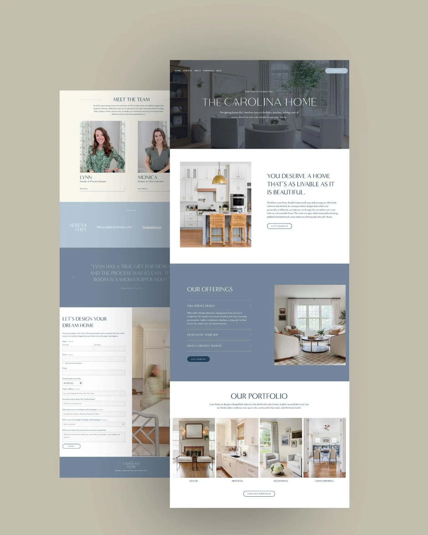 A new homepage design for our client @thecarolinahome! They wanted to refresh their site with an updated design and clear messaging to start 2026 with a strong digital presence.  If your site could use a refresh, schedule a call with us today to get 