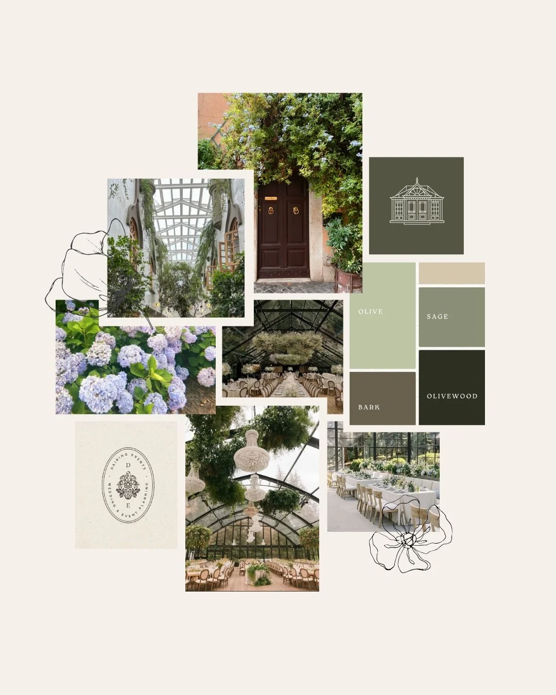 This is where every great brand begins. Not with a logo, but with a feeling.
 Inspiration can come from anywhere &mdash; a texture, a color, a moment. Before a single font is chosen or a logo is drawn, we build a visual direction first. 
Swipe to see