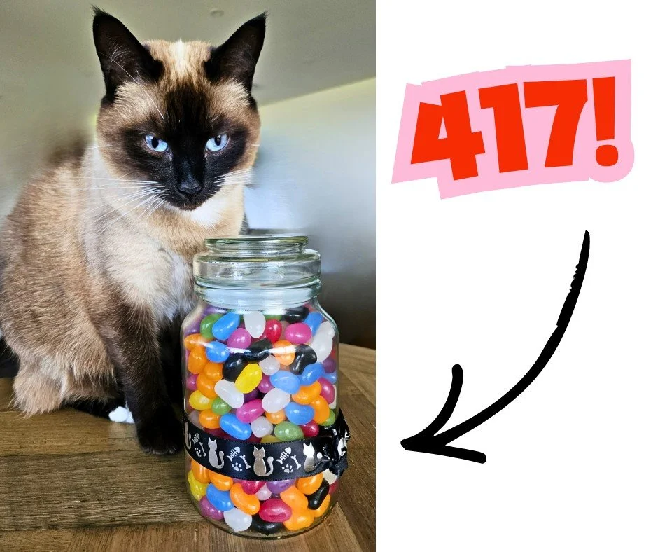 Well&hellip; that was fun! 😄

We had guesses ranging from 100 right through to 423, but the actual number of jellybeans was 417. Most of you were way off &ndash; turns out we all seriously underestimated just how many jellybeans were crammed into th
