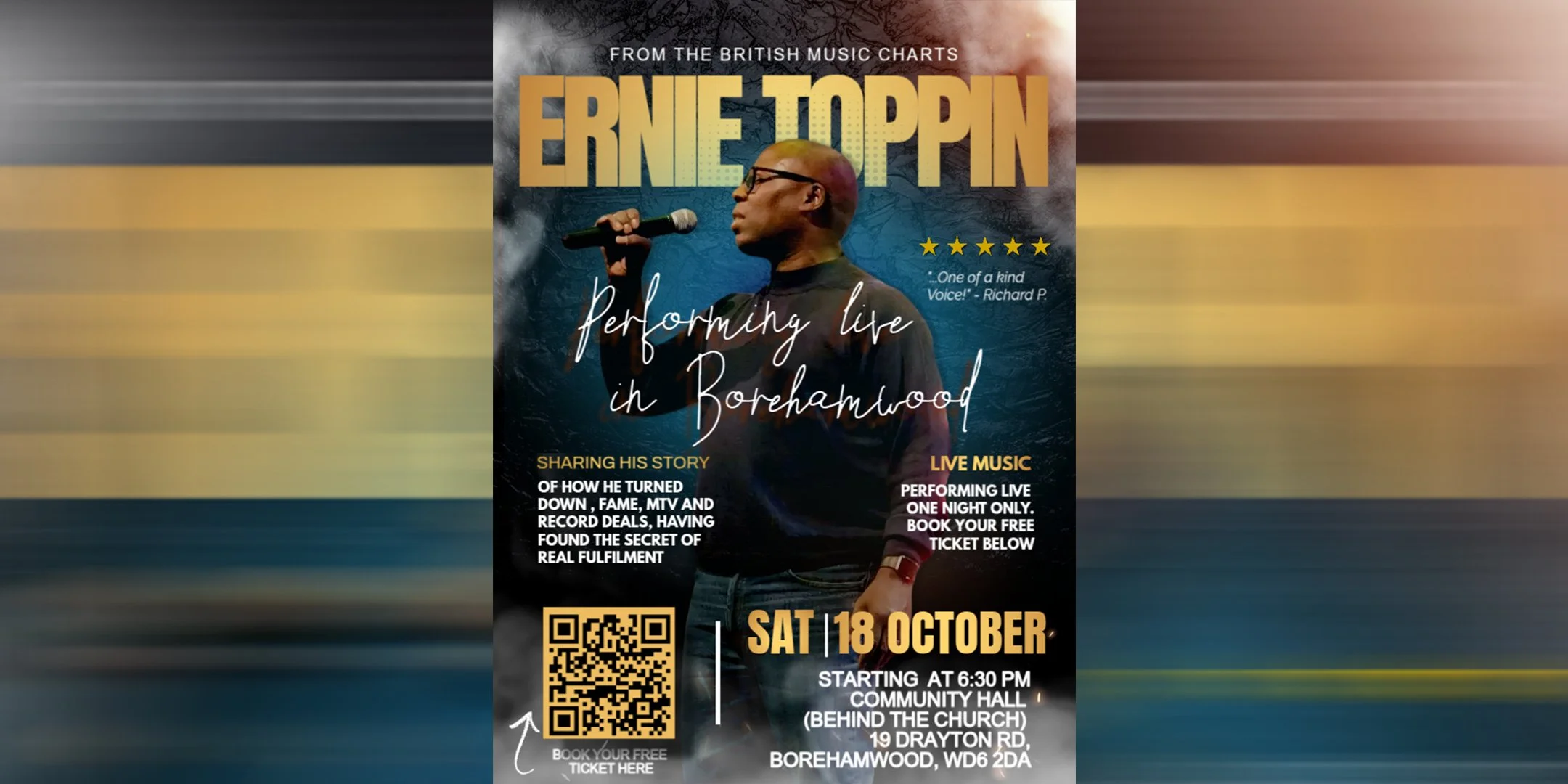 A Musical Evening with Ernie Toppin LIVE | PH Borehamwood