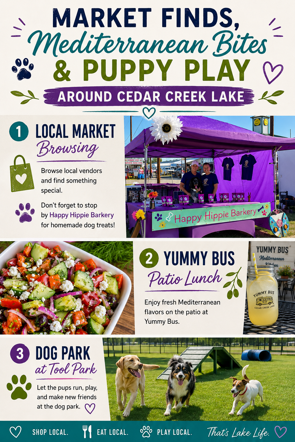 Dog Park Days & Local Market Finds