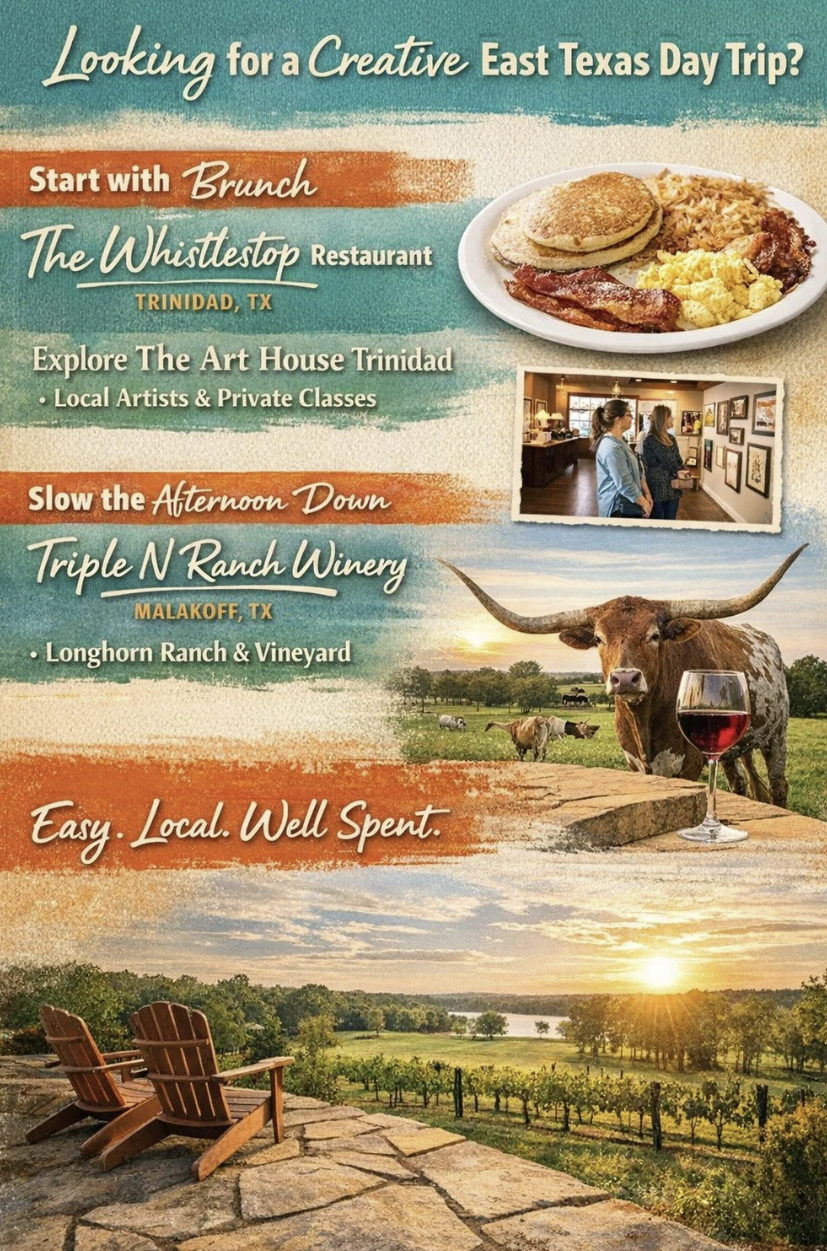 Brunch, Art & Wine in East Texas