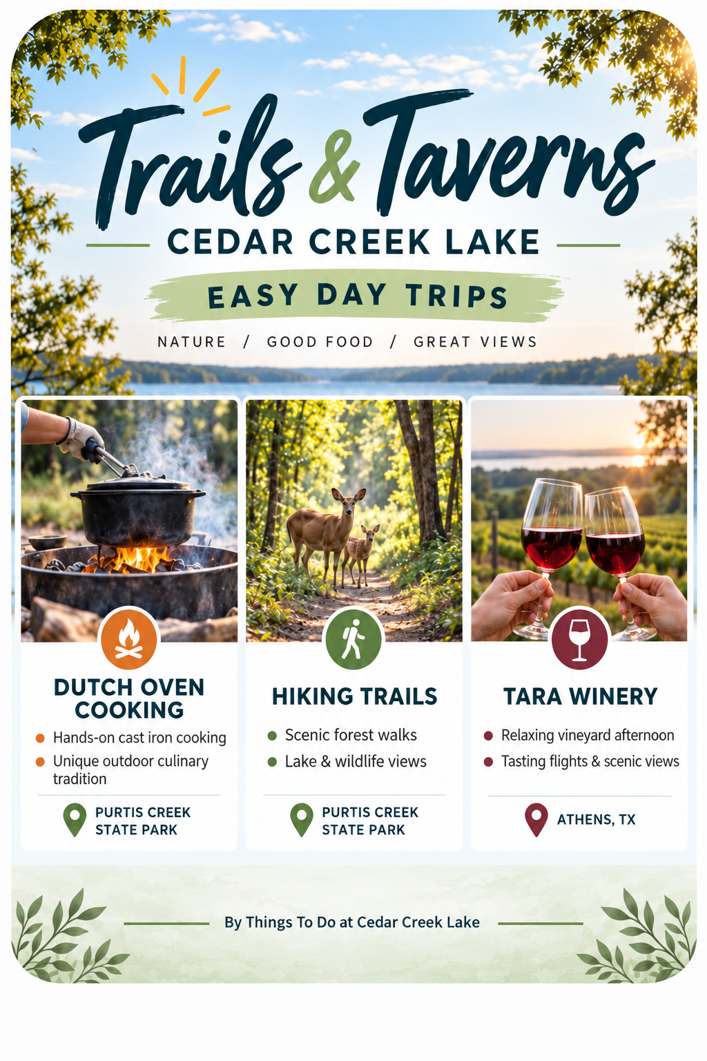 Trails & Taverns: Cedar Creek Lake