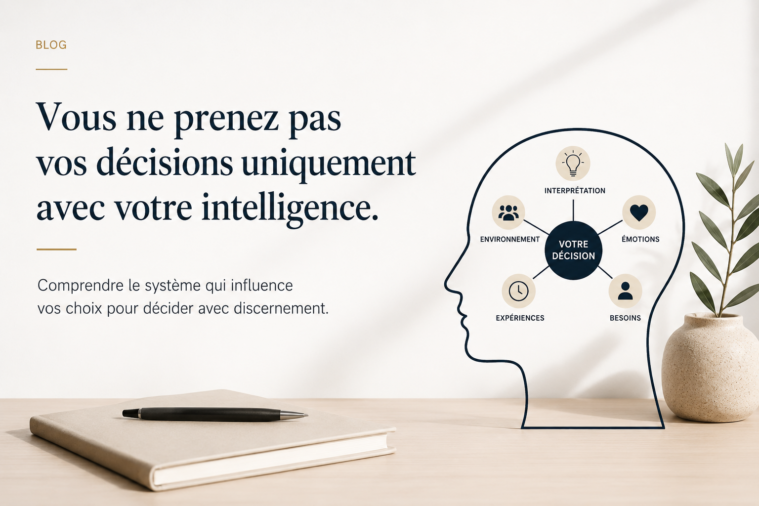 Vous ne prenez pas vos décisions uniquement avec votre intelligence.
