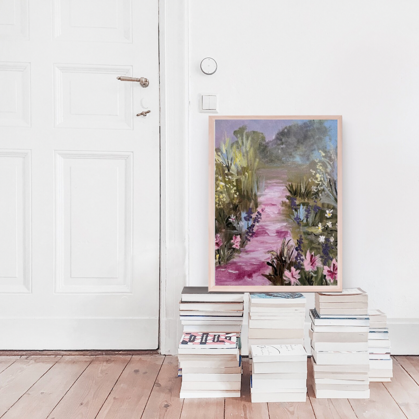 Embellished A4 Print: The Way She Wanders