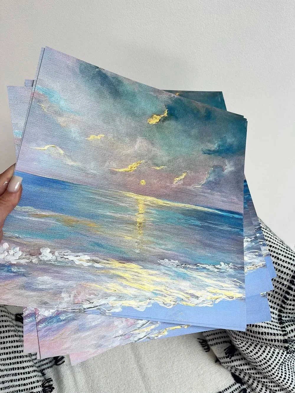 50% off all prints including the hand-painted  embellished ones 🎀🩷 limited stock available 🤍✨ 

ends monday ✨🤍 

on www.luciapaps.com