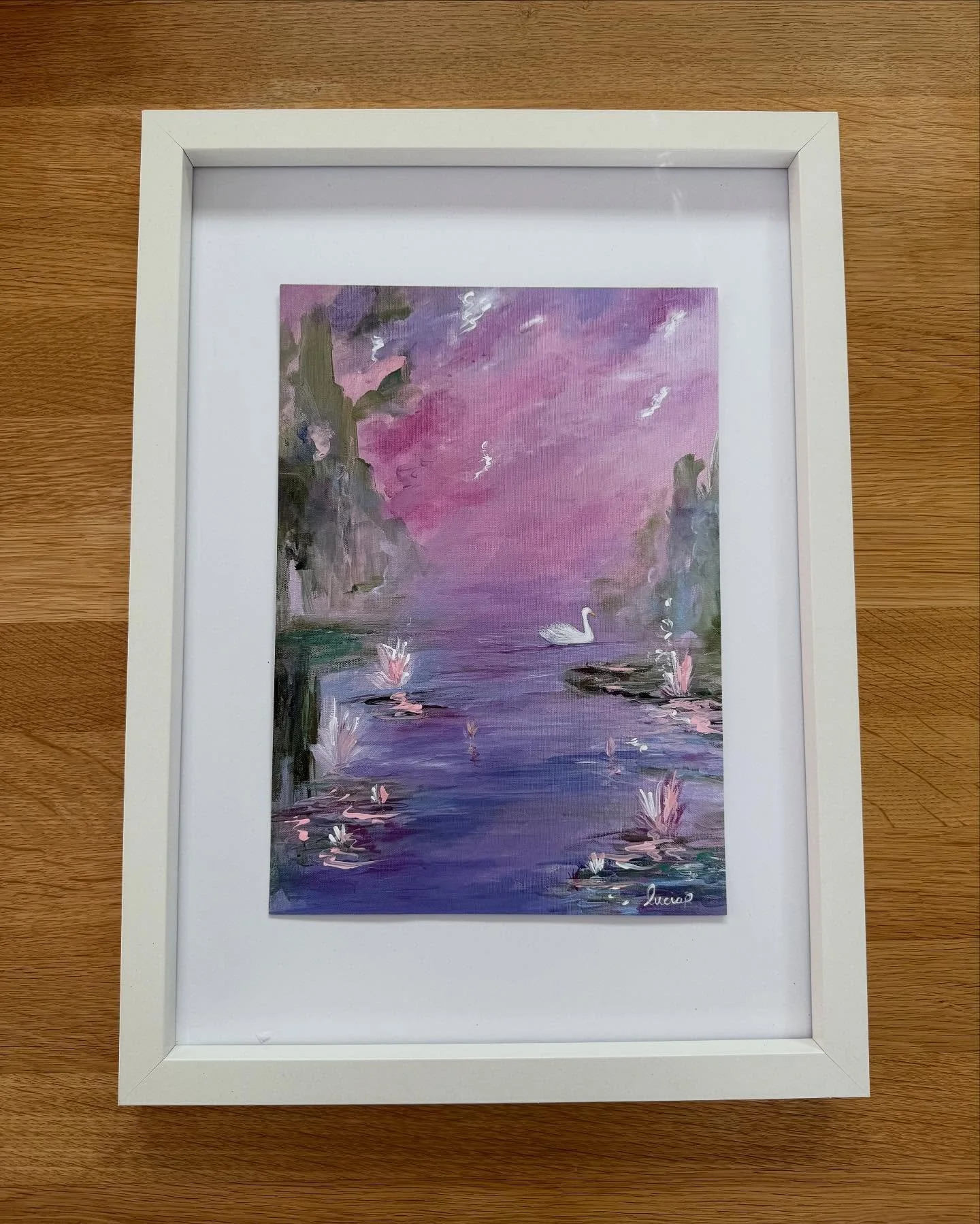 a new print that i&rsquo;m releasing this sunday🥹🎀✨🦢 this one has been so highly requested since the original sold 💜 barbie swan lake 💜🦢

it will come in A4 and A3 size &amp; i&rsquo;ll also be offering a hand-painted, embellished edition too!