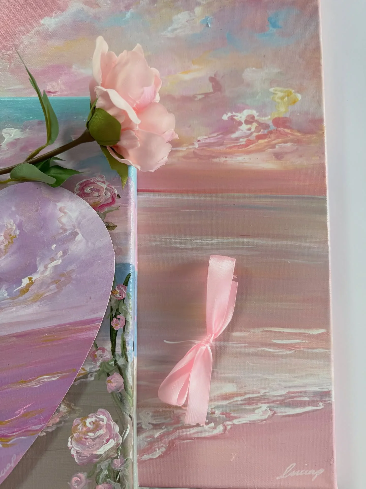 I have spent the morning photographing my new Valentine&rsquo;s collection (so grateful the sun has come out today ☀️!) I can&rsquo;t wait for you to see this collection. i love it so much 🥹🤍🎀🪽💌 

&lsquo;treasures &amp; keepsakes&rsquo; will be 