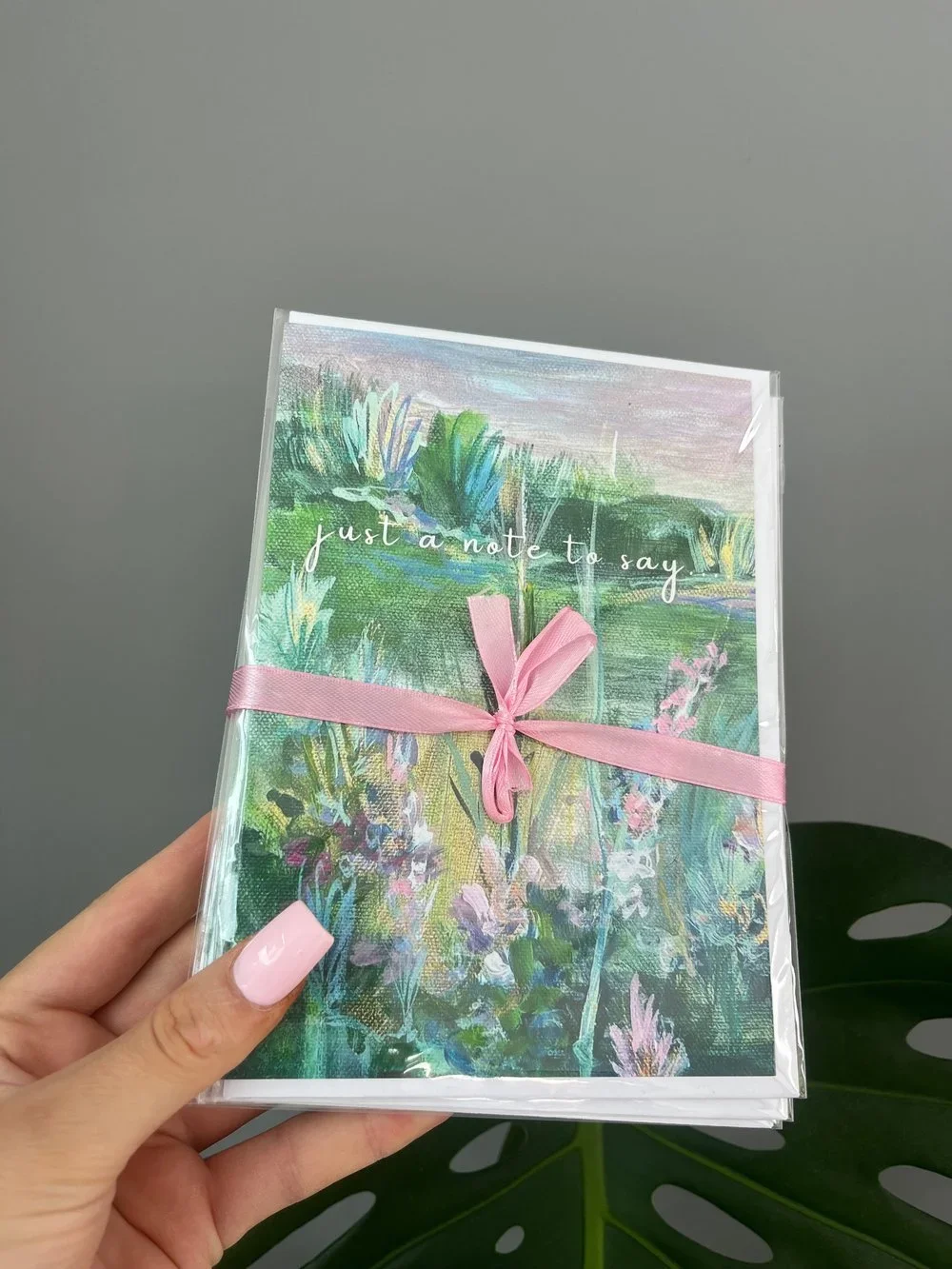 ‘just a note to say’ greeting cards