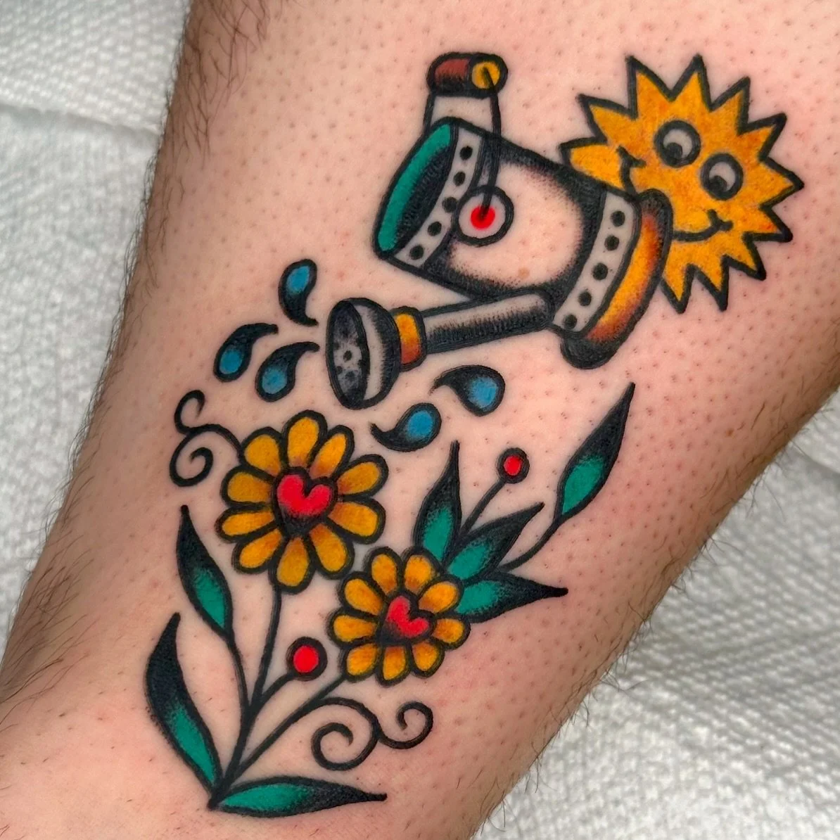 Done by @verycontent 
&bull;
&bull;
#revolvertattoo #tattoo #traditionaltattoo #traditionaltattooer #americantraditional #americantraditionaltattoo #traditionalpanthertattoo #njtattoo #njtattooshop #newjerseytattooshop #newjerseytattooer #newbrunswic