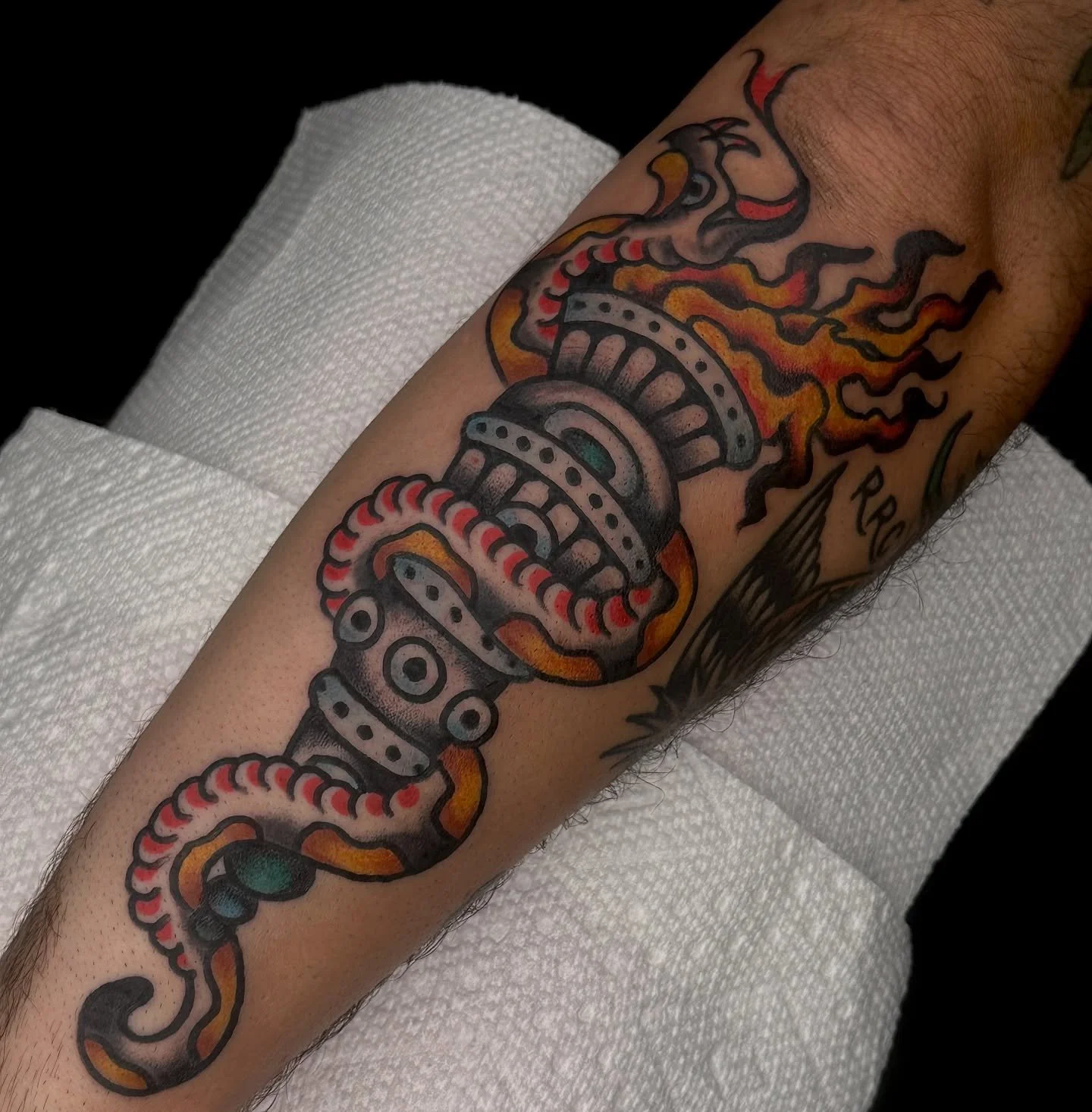 Torch and snake done by @verycontent 🐍 🔥 🐍 🔥 🐍 🔥