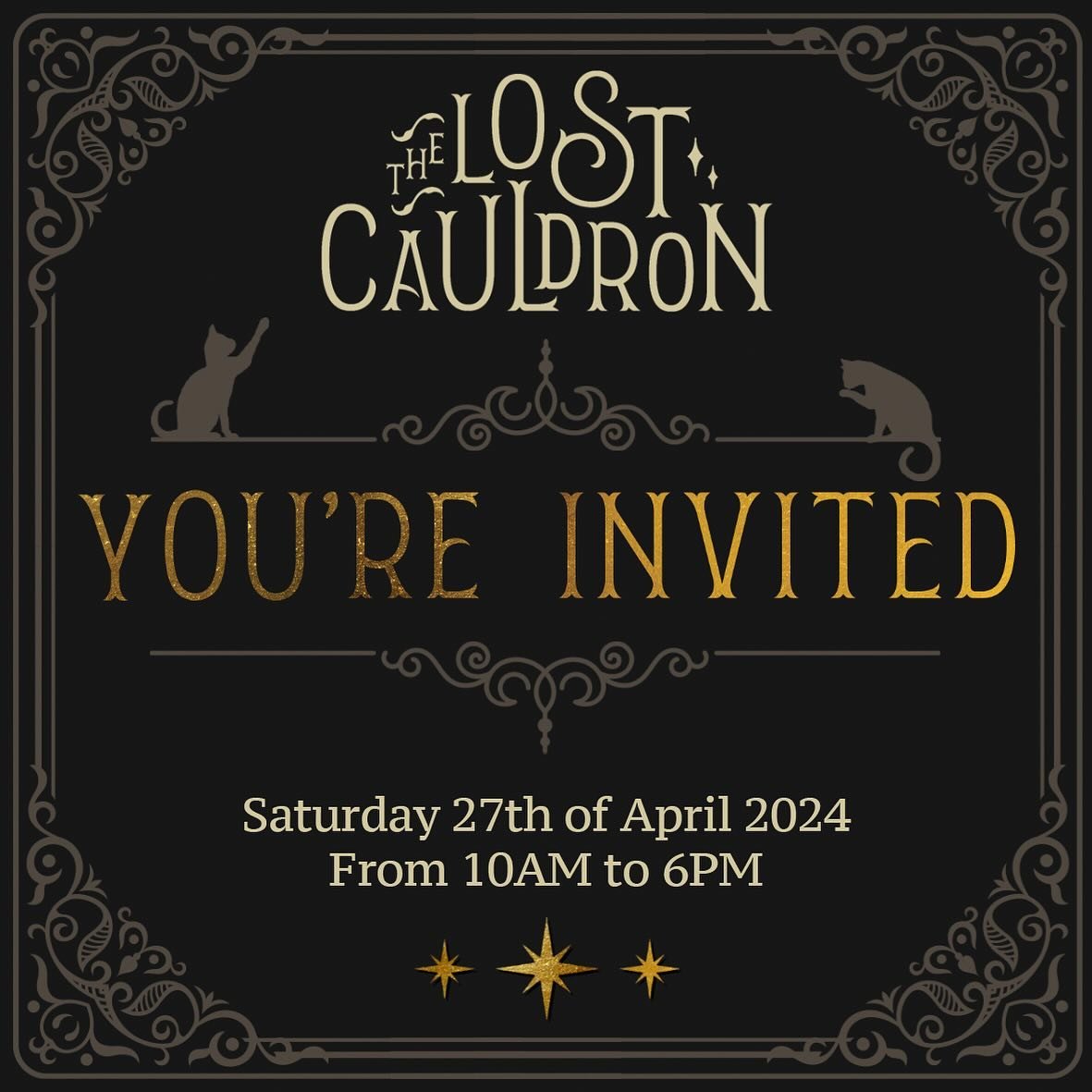 After months of casting spells, we are thrilled to announce that the moment you&rsquo;ve all been waiting for is almost here! 🗝️✨

The Lost Cauldron will open its doors to the public for the first time on Saturday 27th April, 2024, from 10AM to 6PM!