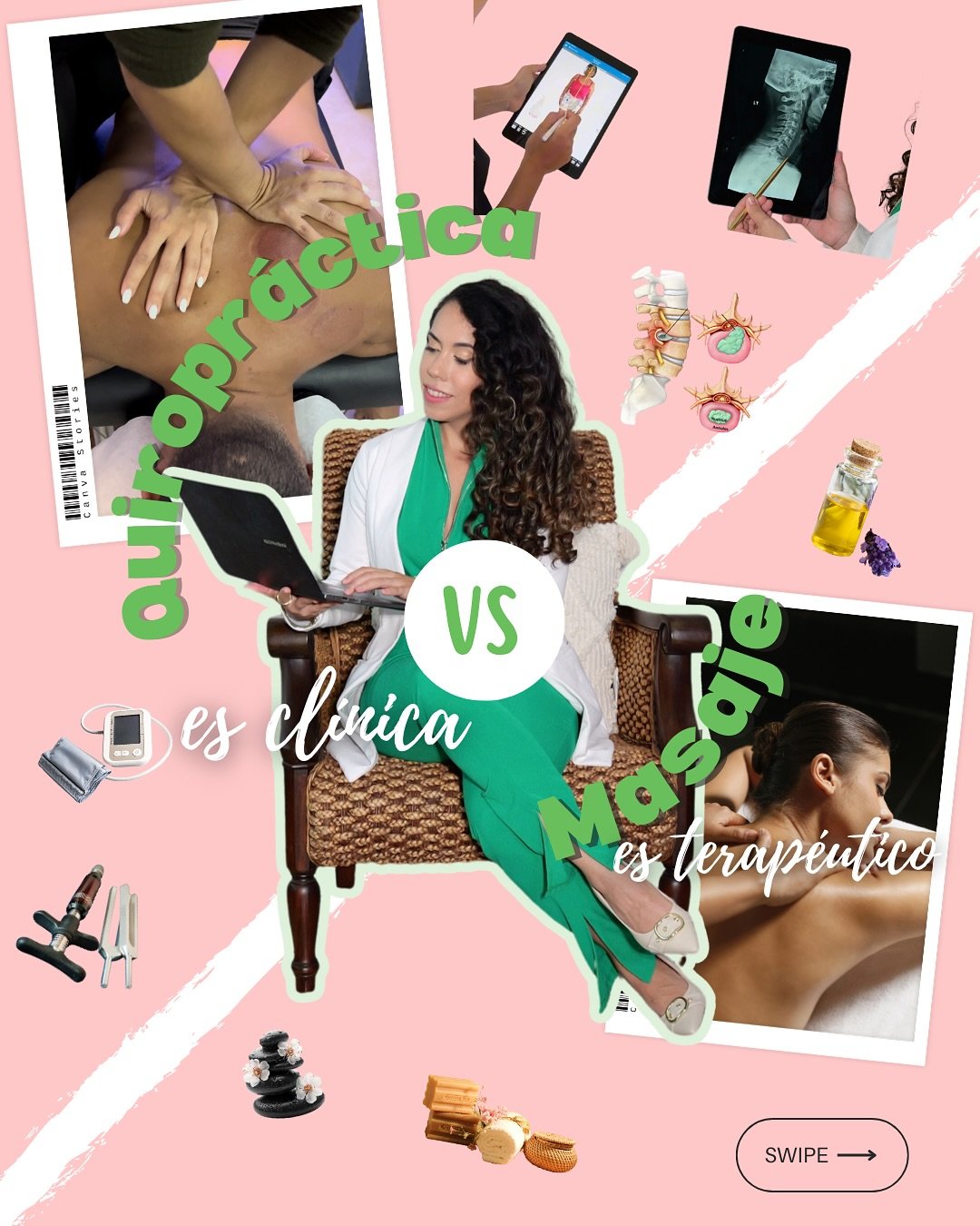 🧠✨ &iquest;Masaje o Quiropr&aacute;ctica? No es lo mismo&hellip; y aqu&iacute; te explico por qu&eacute;.
⠀⠀⠀⠀⠀⠀⠀⠀⠀
La semana pasada not&eacute; que varias personas se refirieron a mi trabajo como &ldquo;masaje terap&eacute;utico&rdquo; o me confund