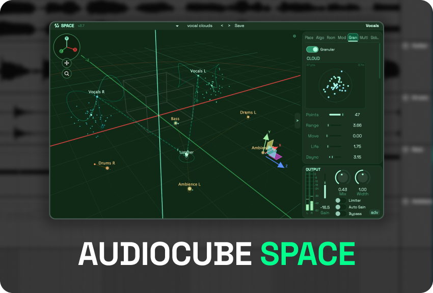 Introducing Audiocube Space: A Spatial Audio Plugin