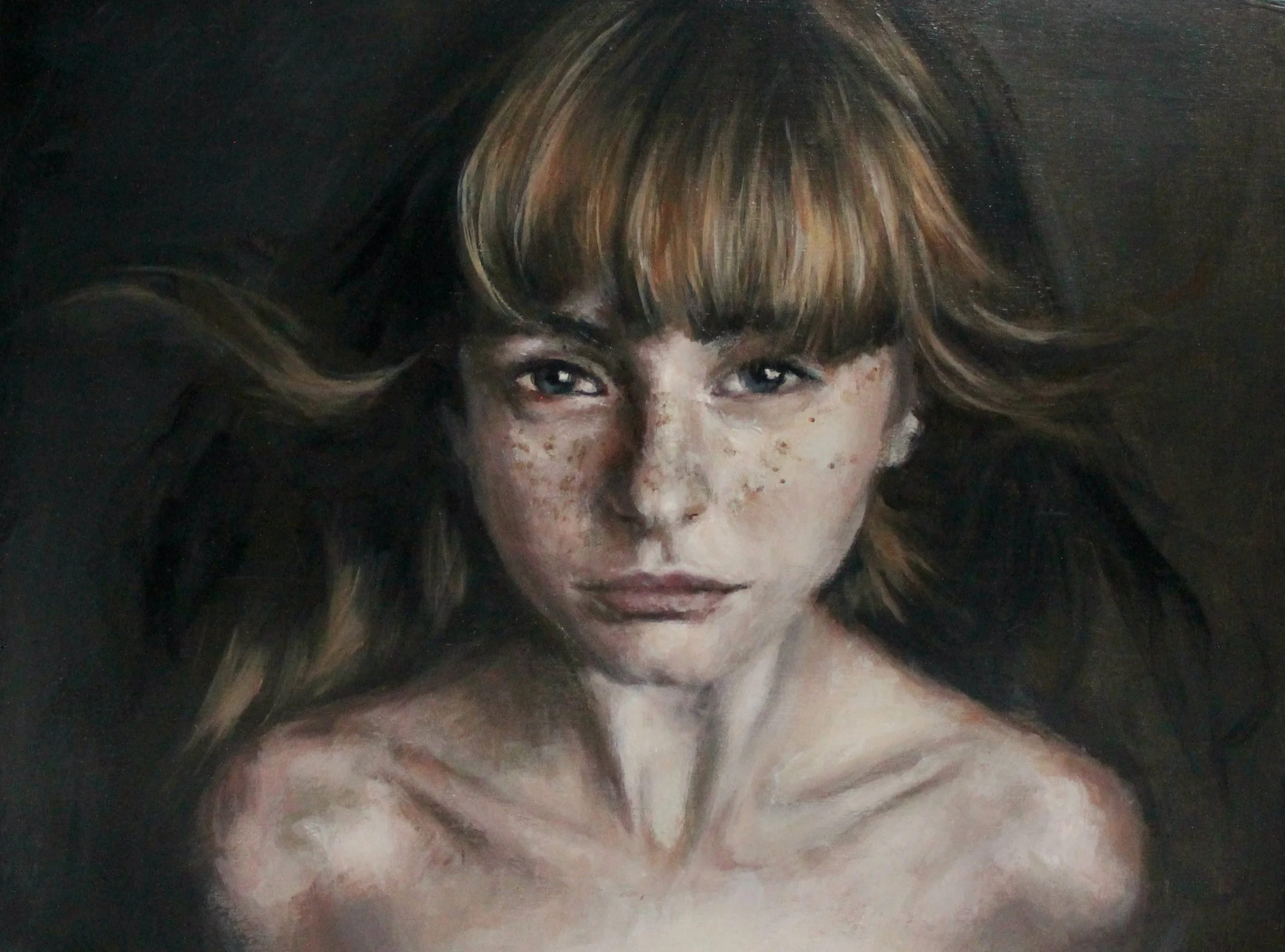 Light inside - acrylic on wood - 30x23 - 2023 (SOLD)