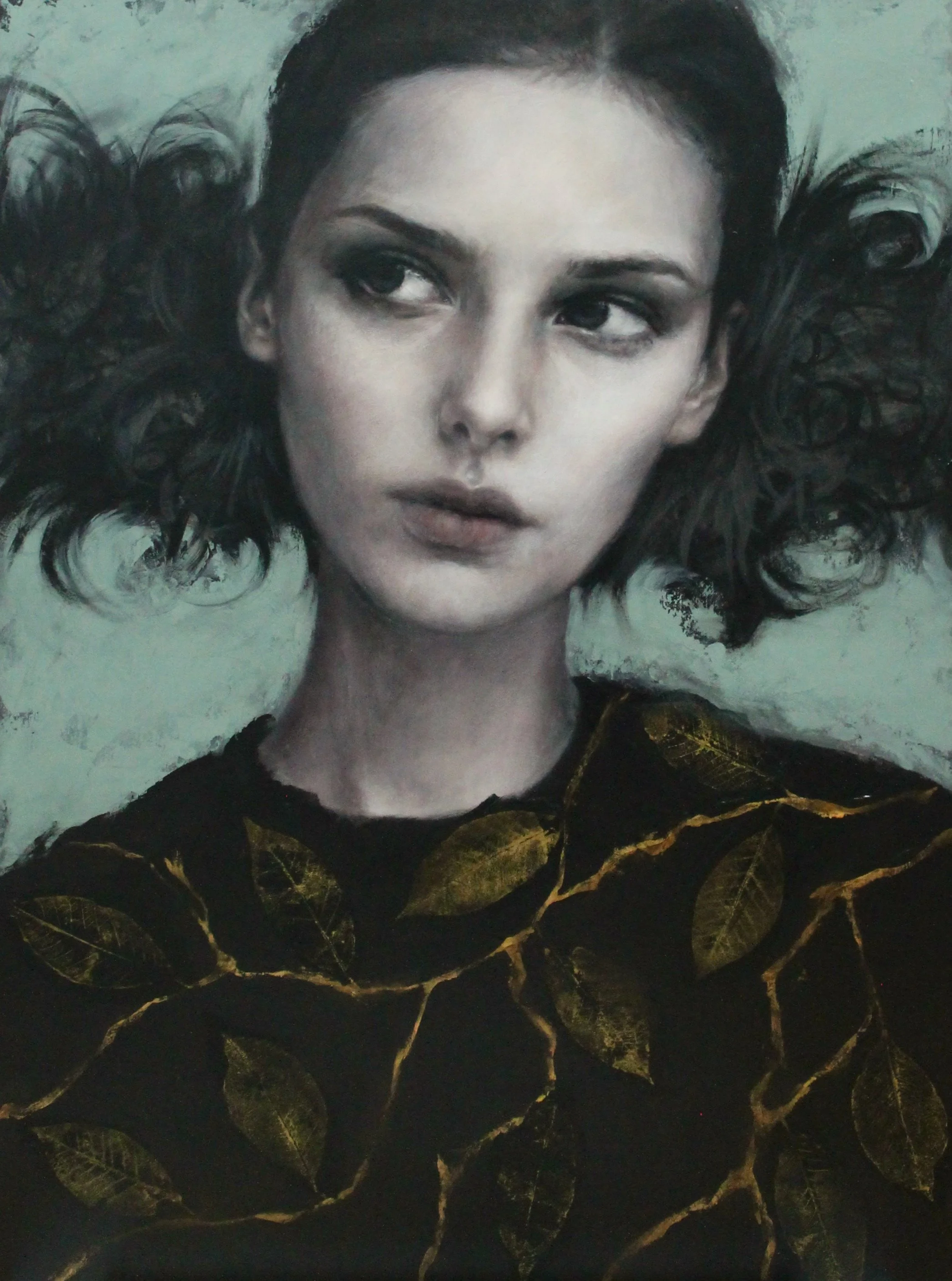 Grafted light - acrylic and botanical collage on wood - 50x70x3 - 2026 (SOLD)