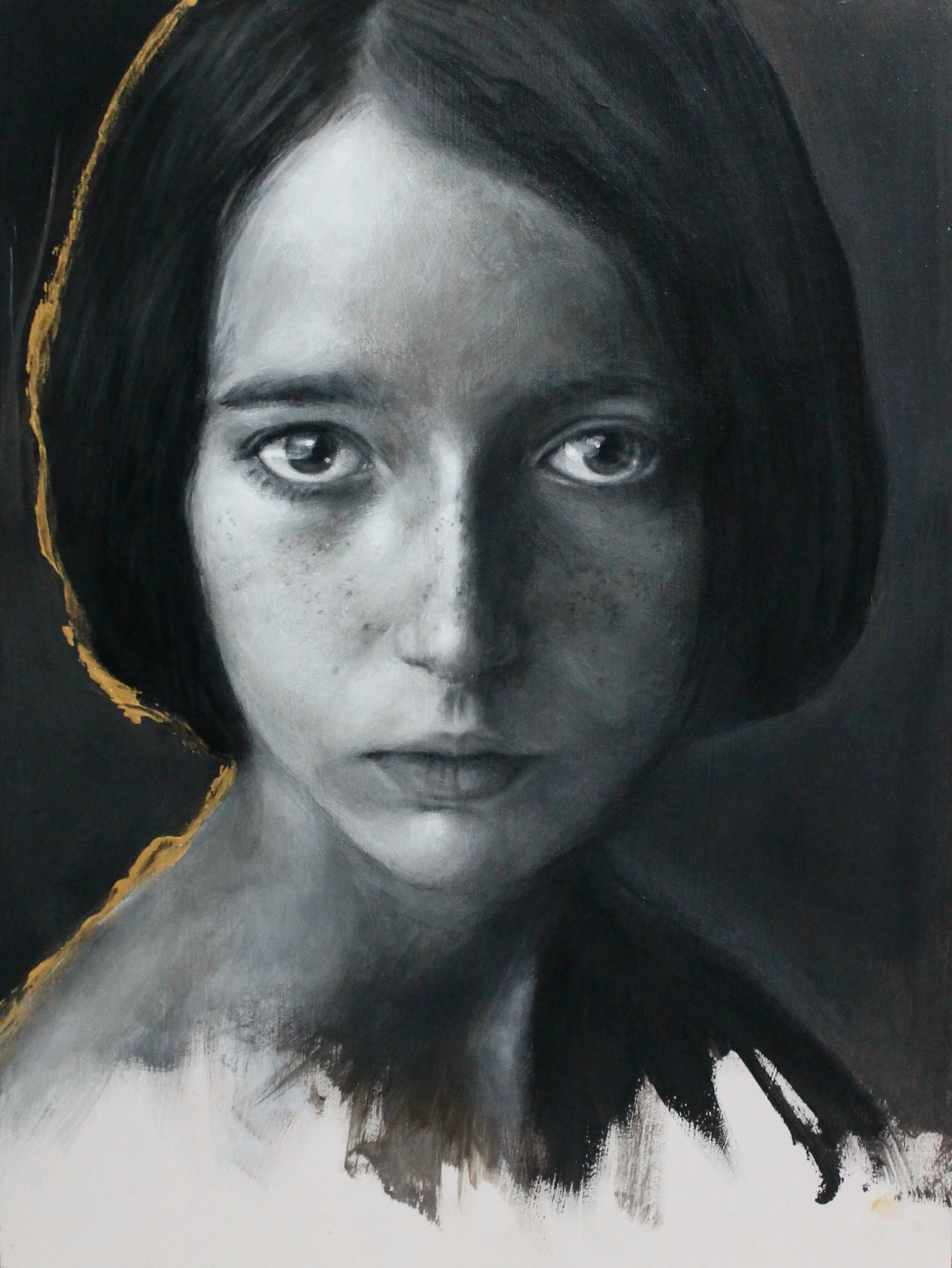 My Kintsugi - acrylic colors on wood - 30x40x3 - 2025 (SOLD)