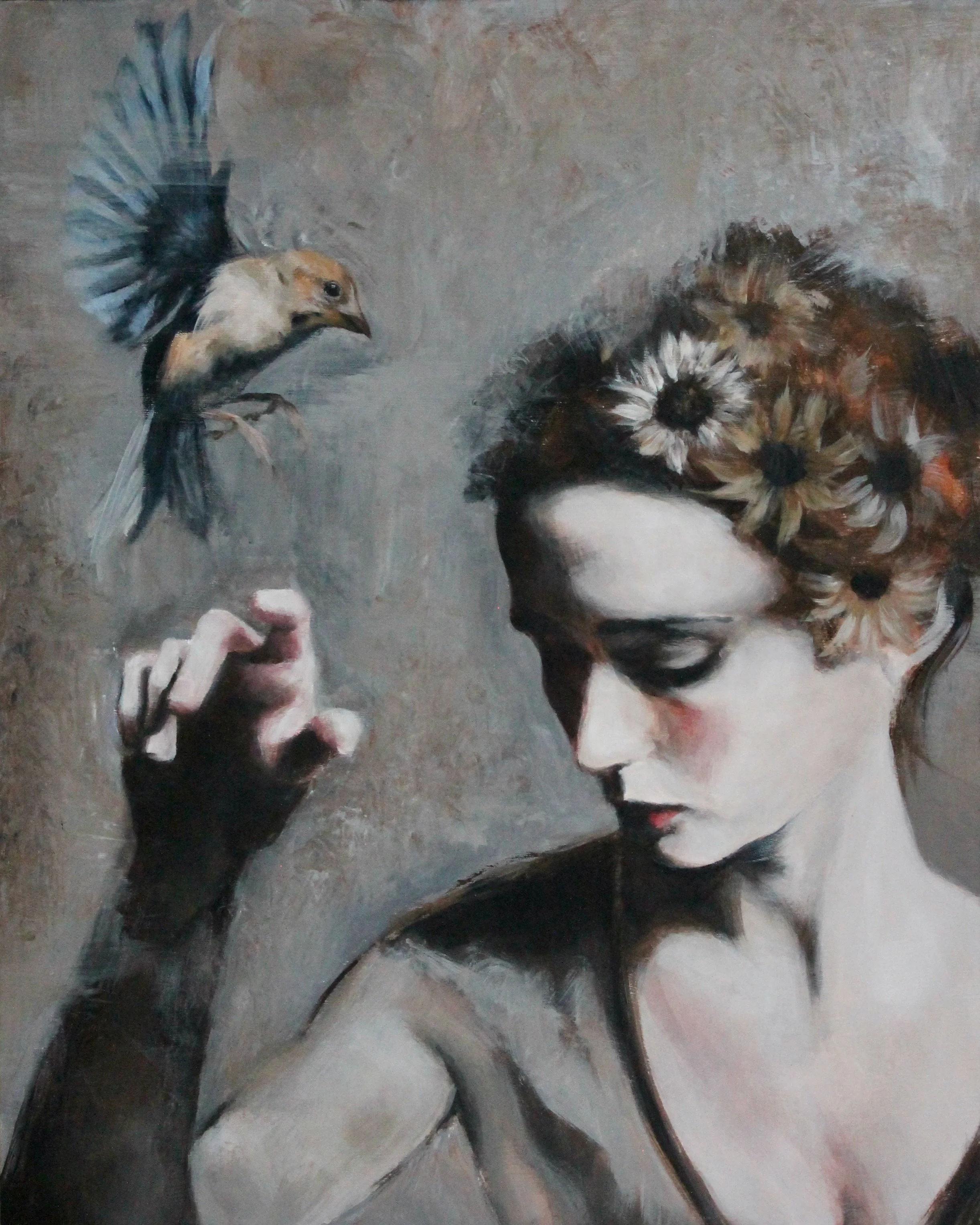 Desappear IV - acrylic colors on wood - 40x50 - 2022 (SOLD)