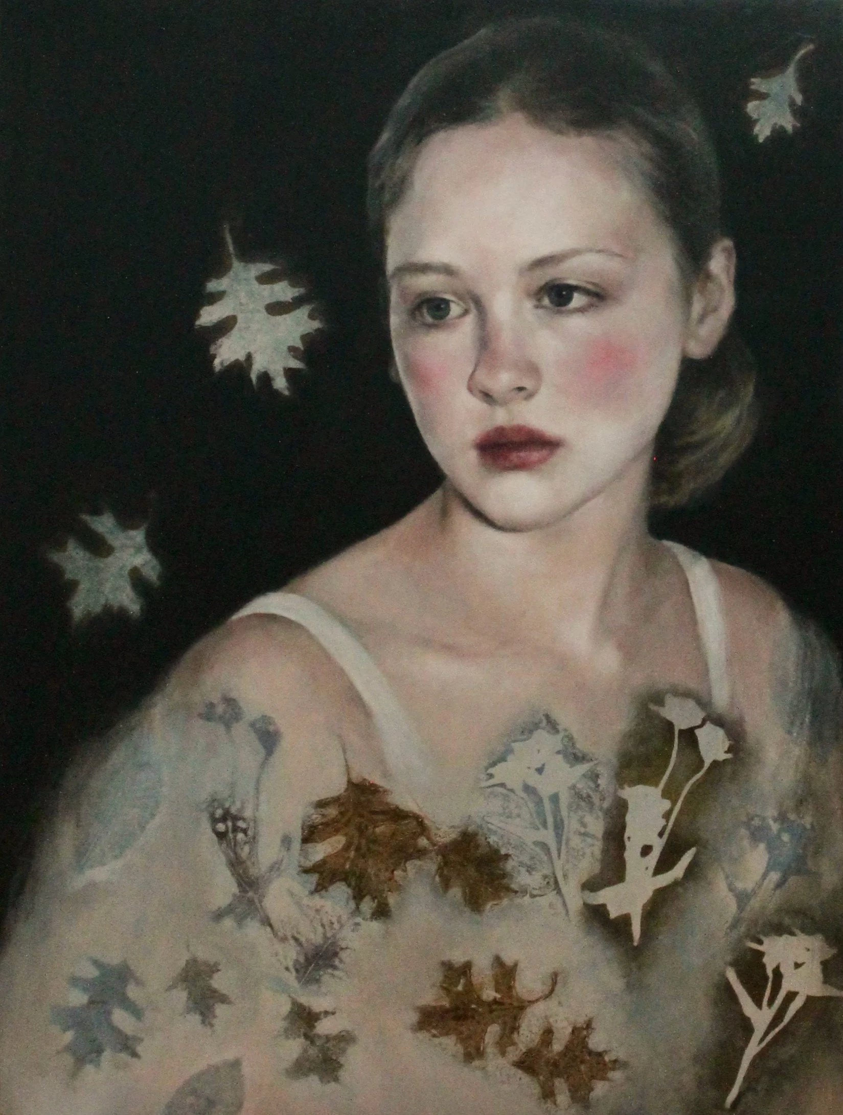 Nemora -acrylic colors and botanical collage on wood - 60x80x3 - 2026 (ON SALE)