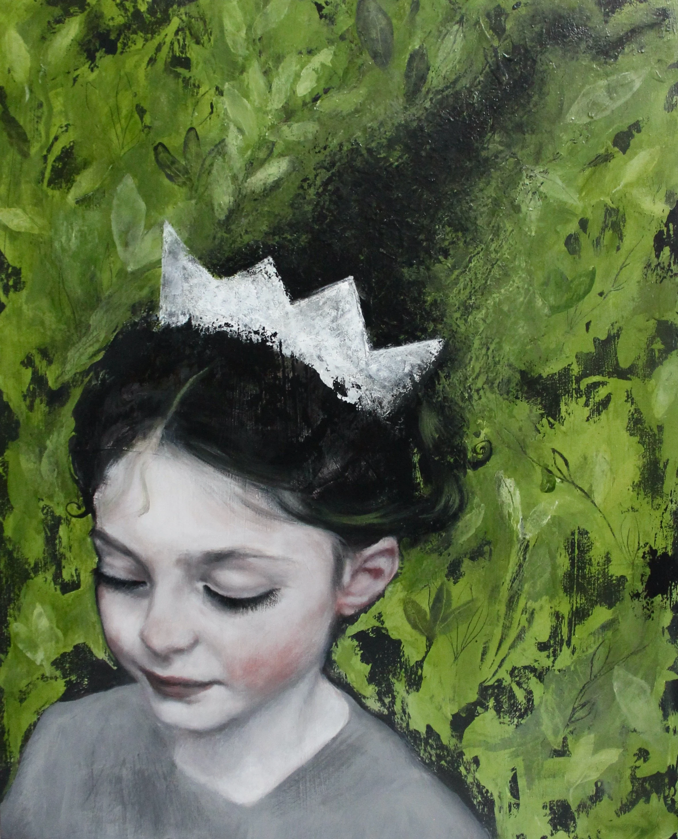 Without a kingdom VII - acrylic colors, charcoal and ink on wood - 40x50 - 2023 (SOLD)