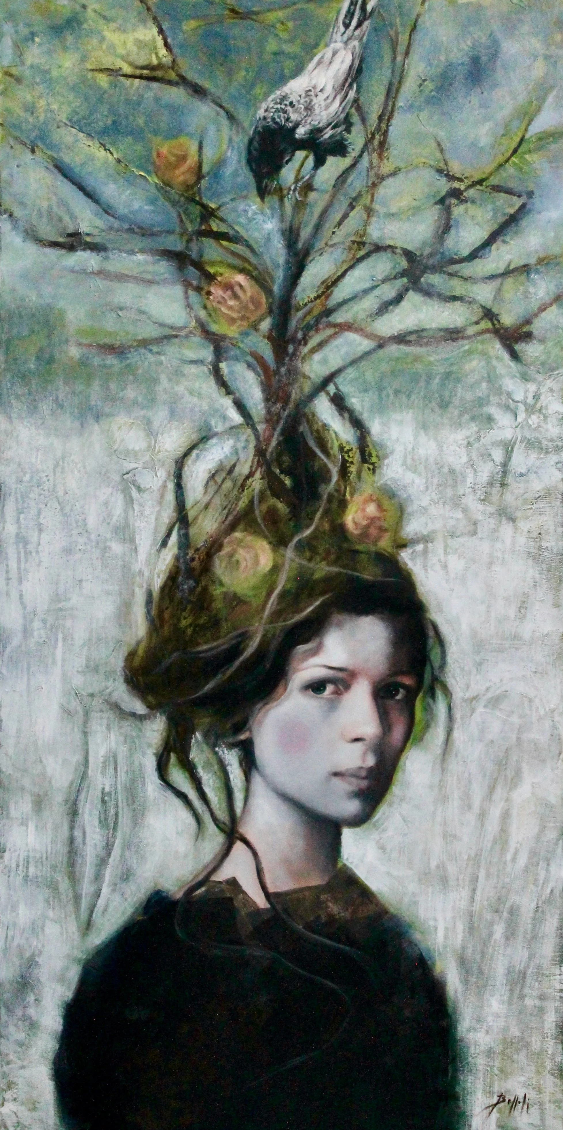 I'm the tree - acrylic colors on canvas - 60x120 - 2022 (SOLD)