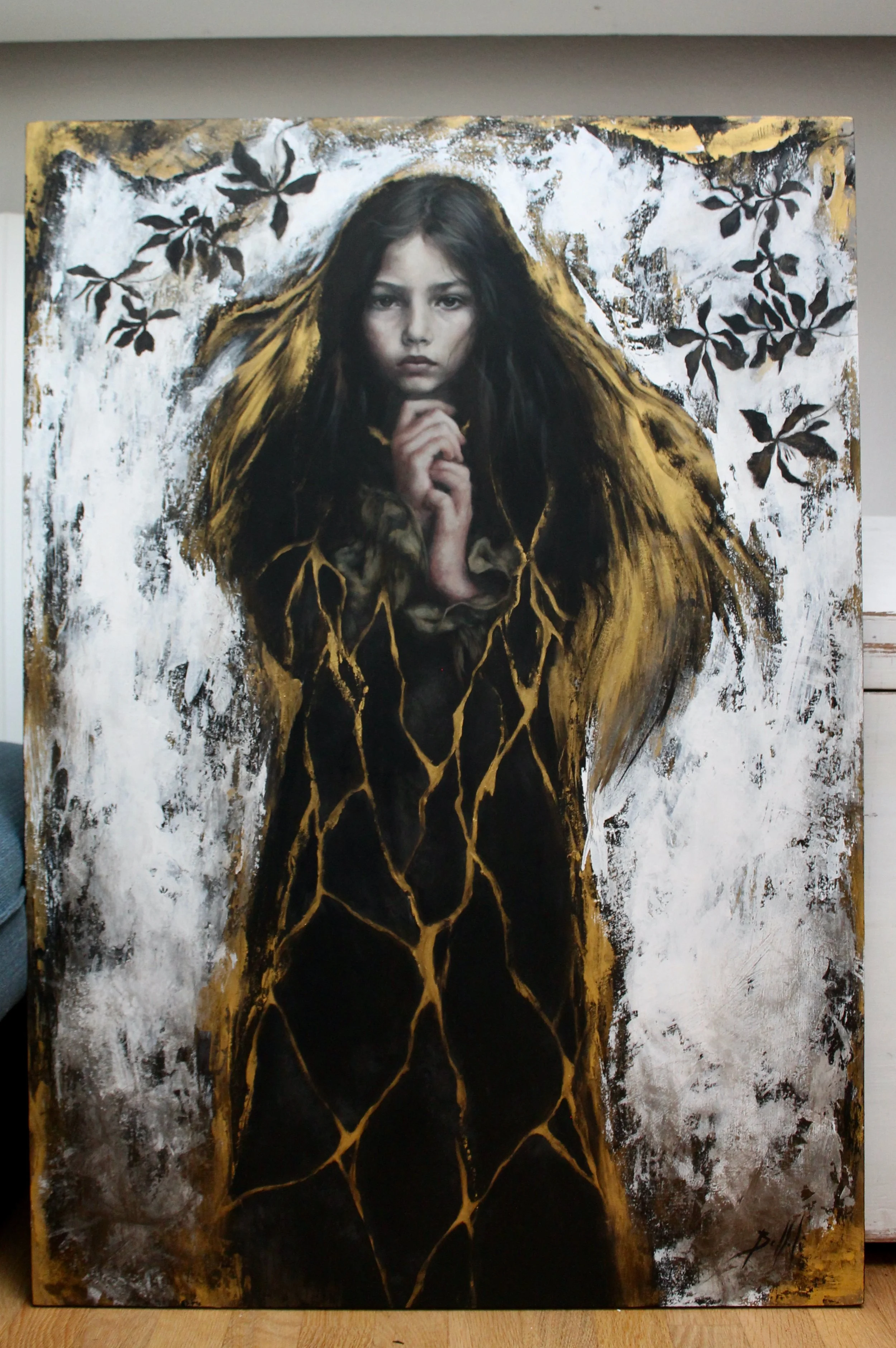 And A Thousand Times Again, My Voice - acrylic colors on wood - 70x100x4 (SOLD)