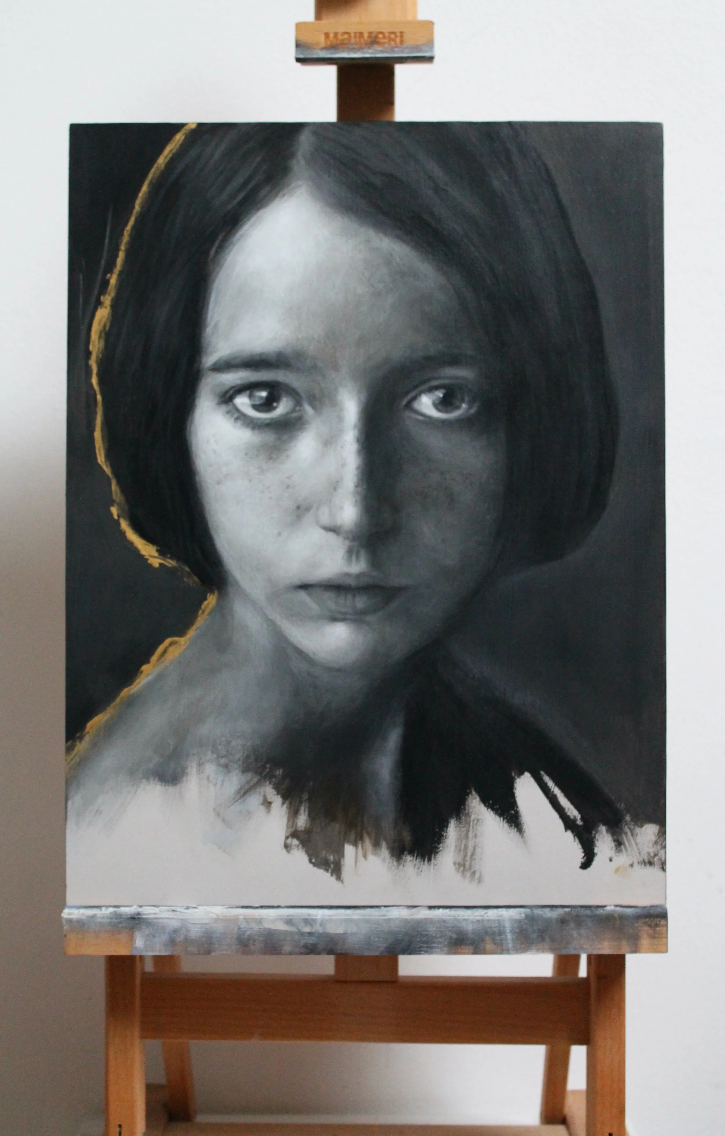 My Kintsugi - acrylic colors and gesso on wood - 30x40