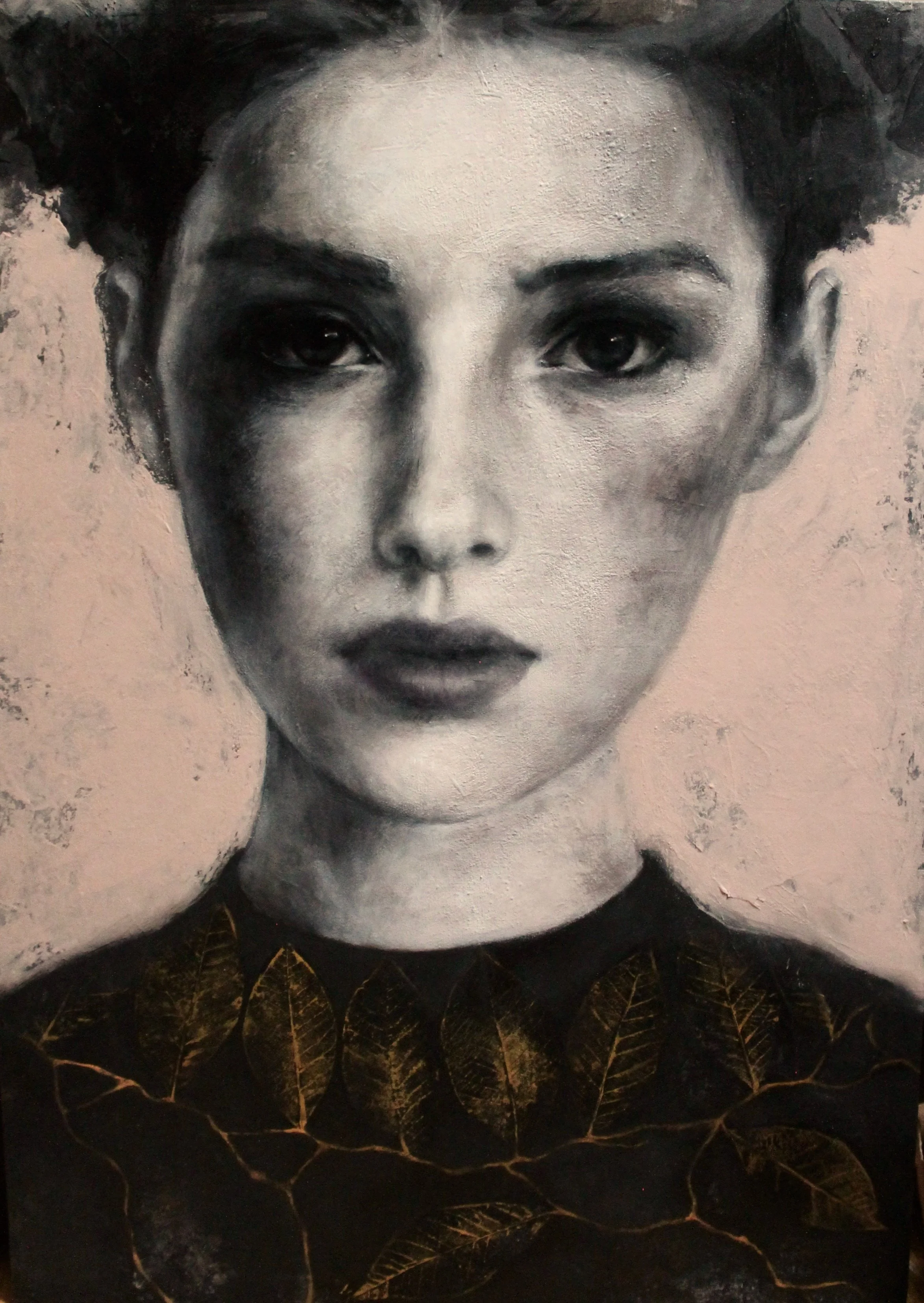 Grafted light - acrylic and botanical collage on wood - 50x70x3 - 2026 (ON SALE)