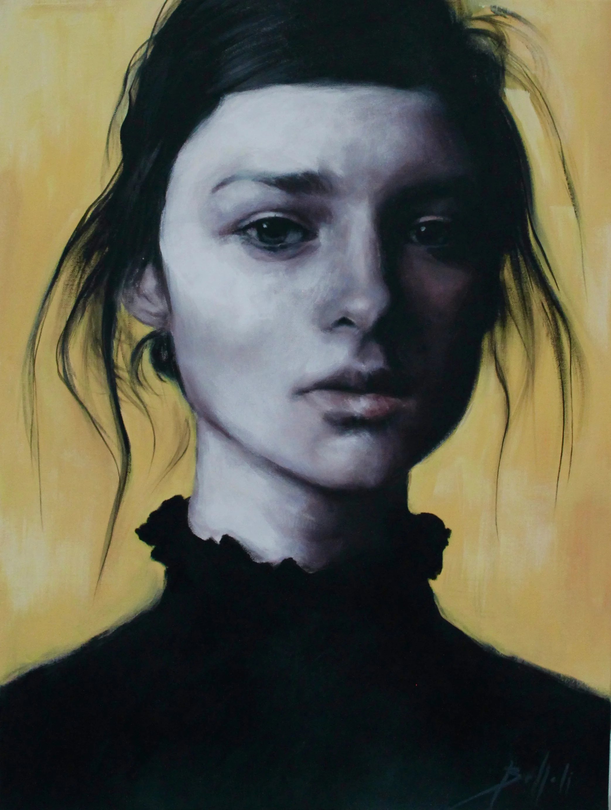 In the portrait - acrylic colors on canvas - 30x40 - 2021 (SOLD)