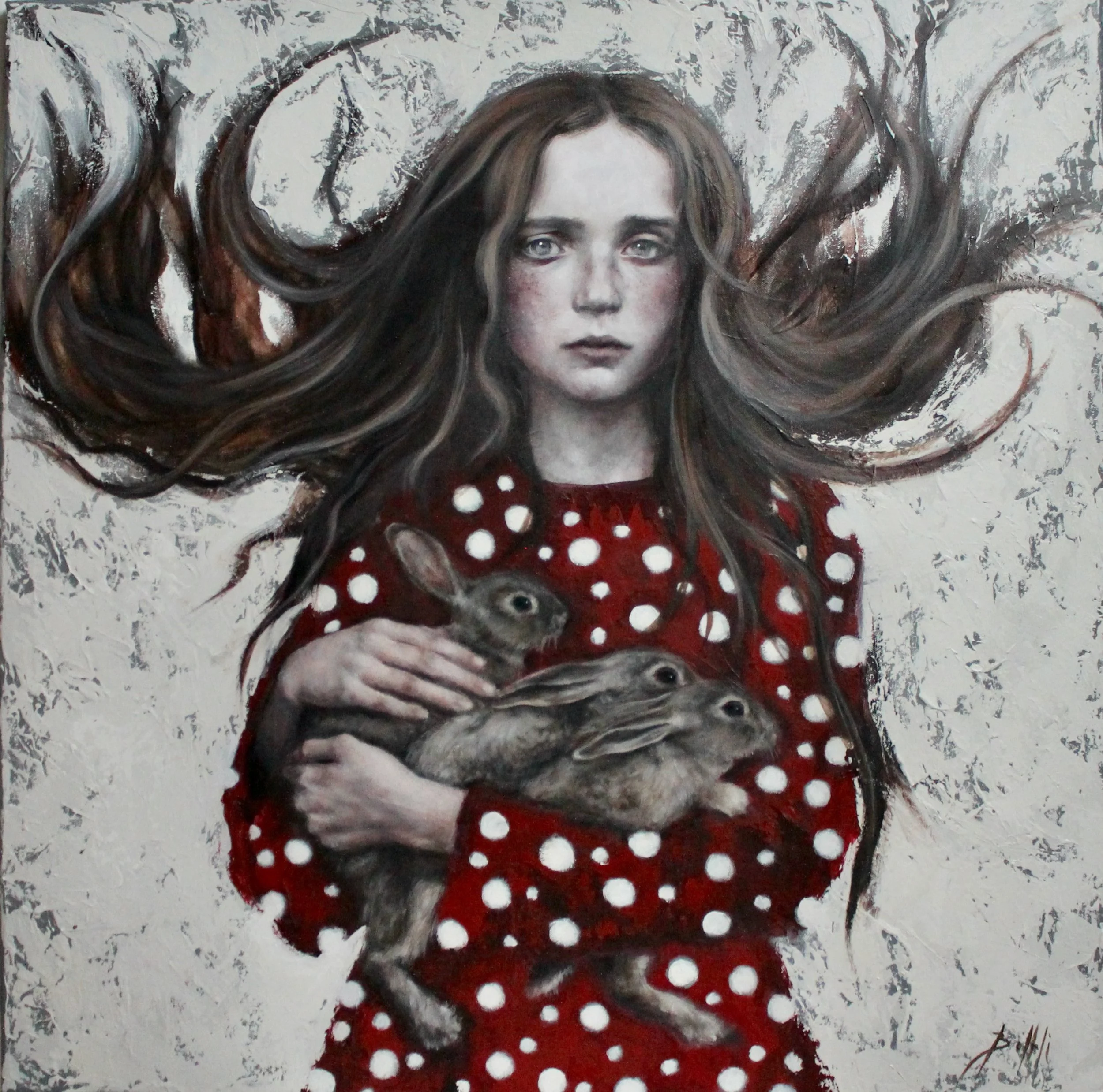 Alice' magic - acrylic colors on canvas - 80x80 - 2024 (SOLD)