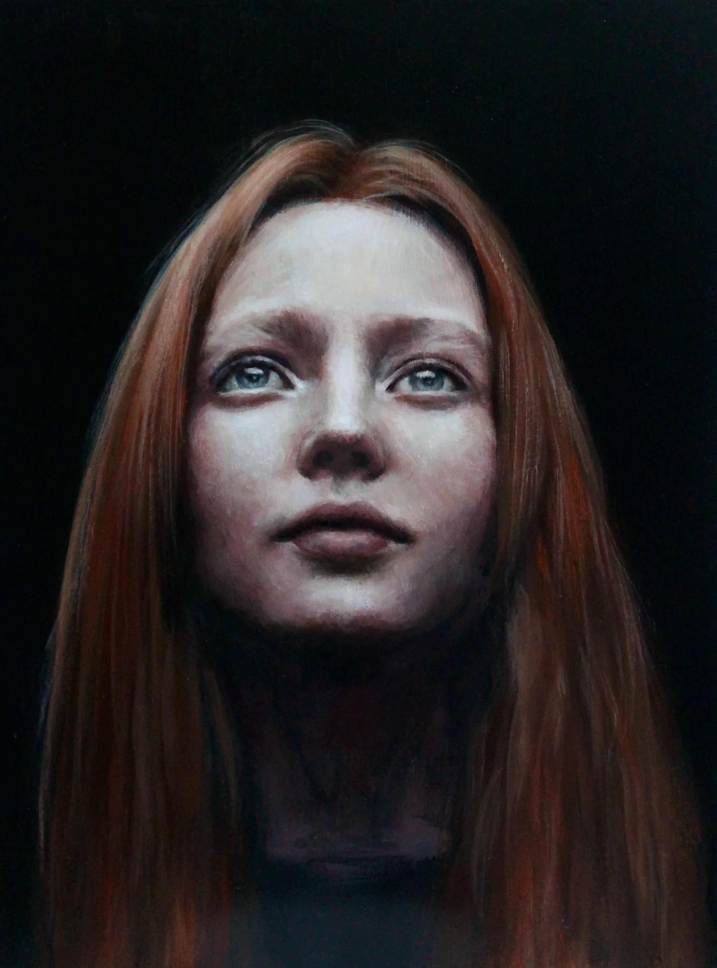 New light - acrylic colors on wood - 23x30 - 2023 (SOLD)