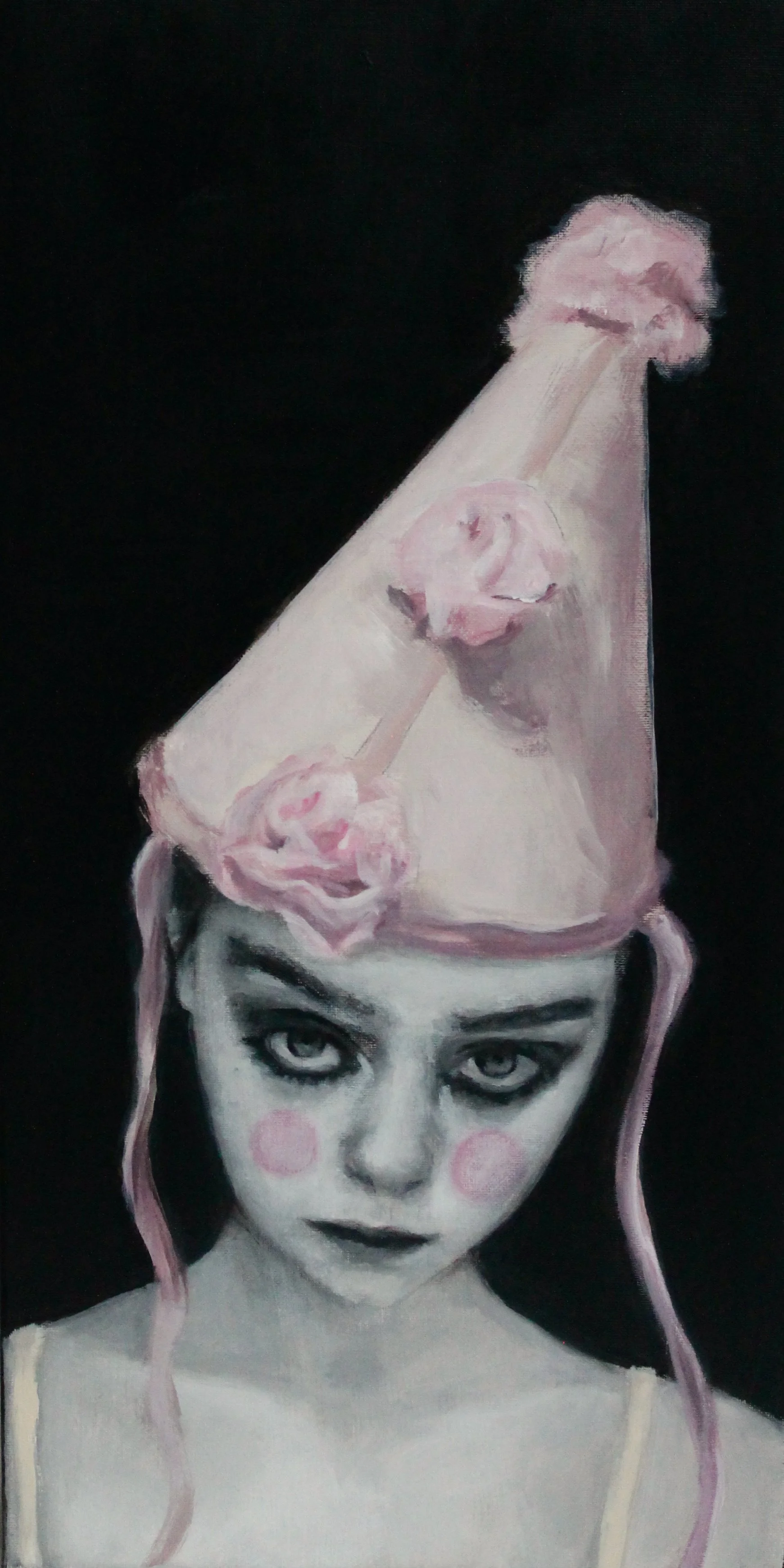 Angry doll - acrylic colors on canvas - 20x40 - 2021 (SOLD)