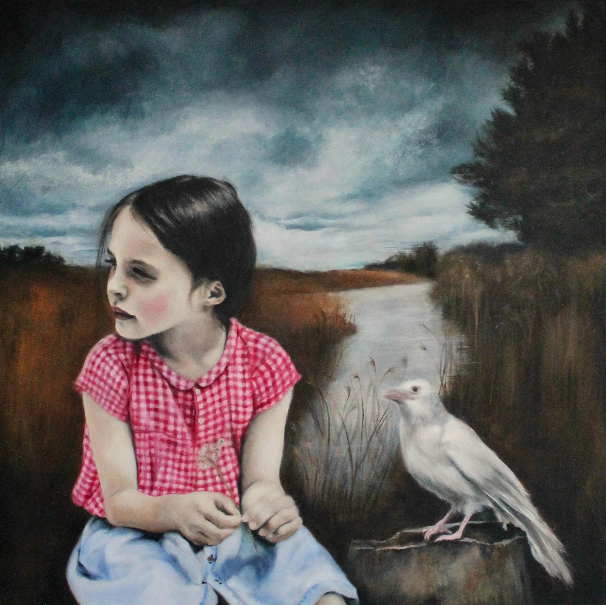 The distraction III - acrylic colors on canvas - 100x80 - 2021 (SOLD)