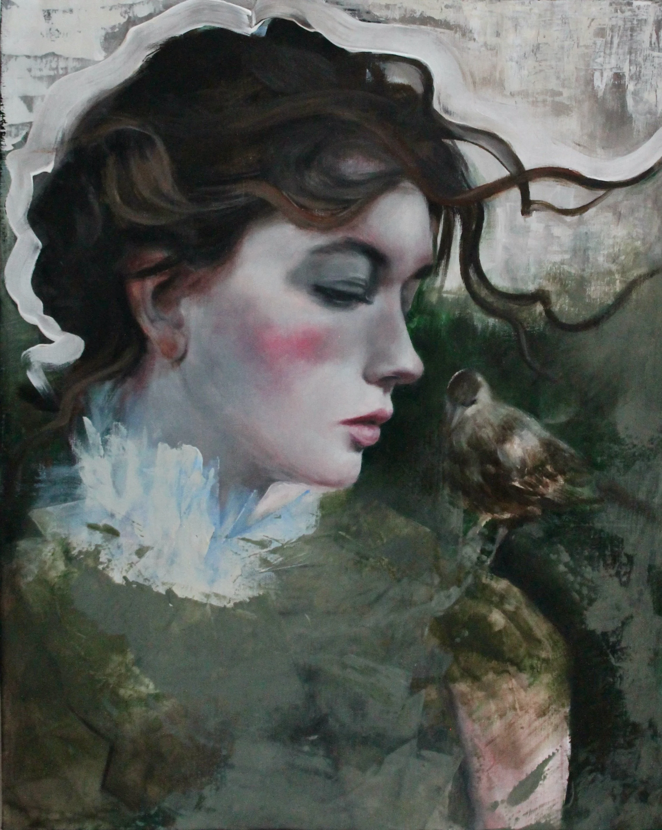 Desappear II - acrylic colors on wood - 40x50 - 2022 (SOLD)