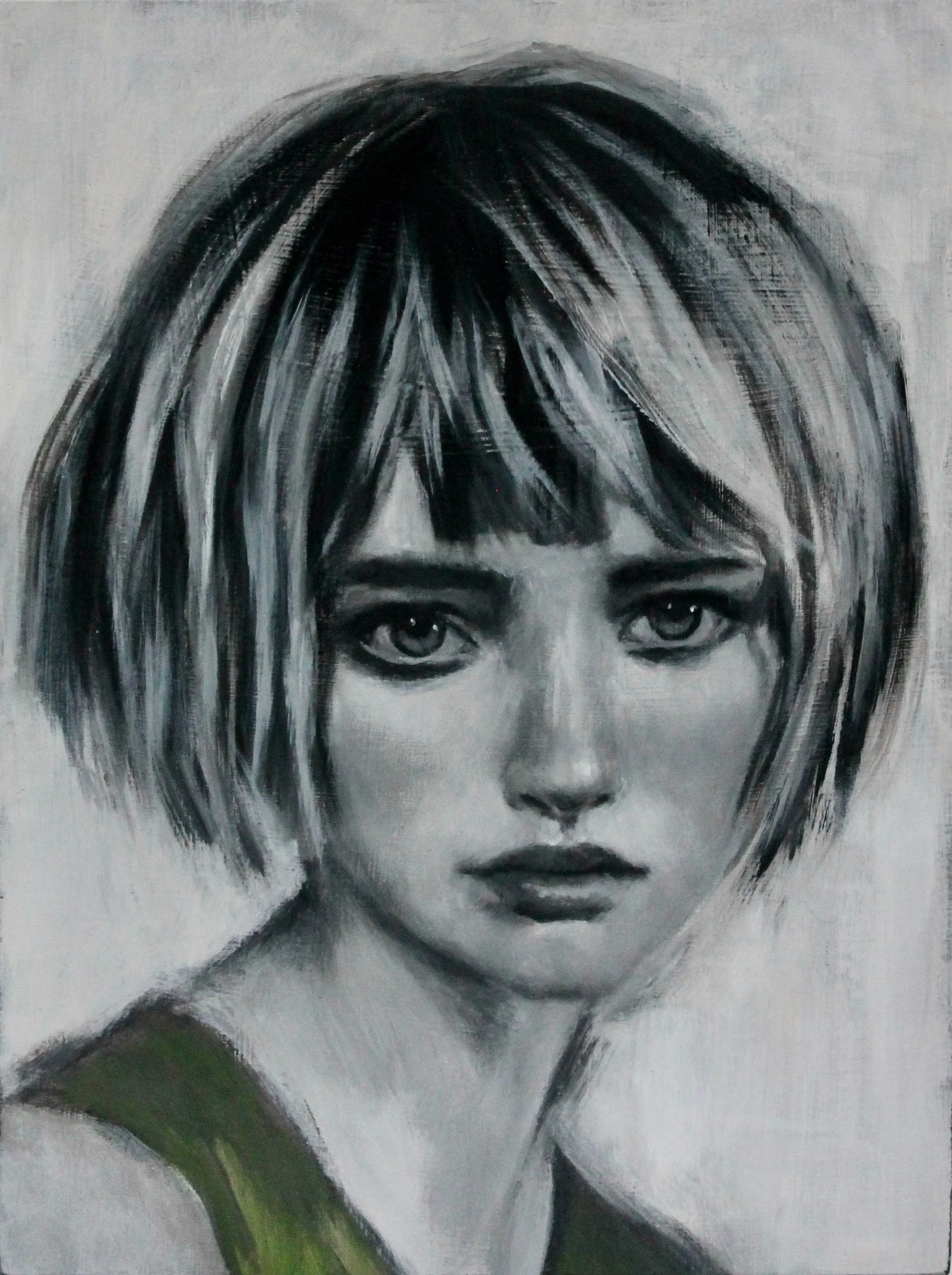 The romantic - acrylic colors on wood - 23x30 - 2021 (SOLD)