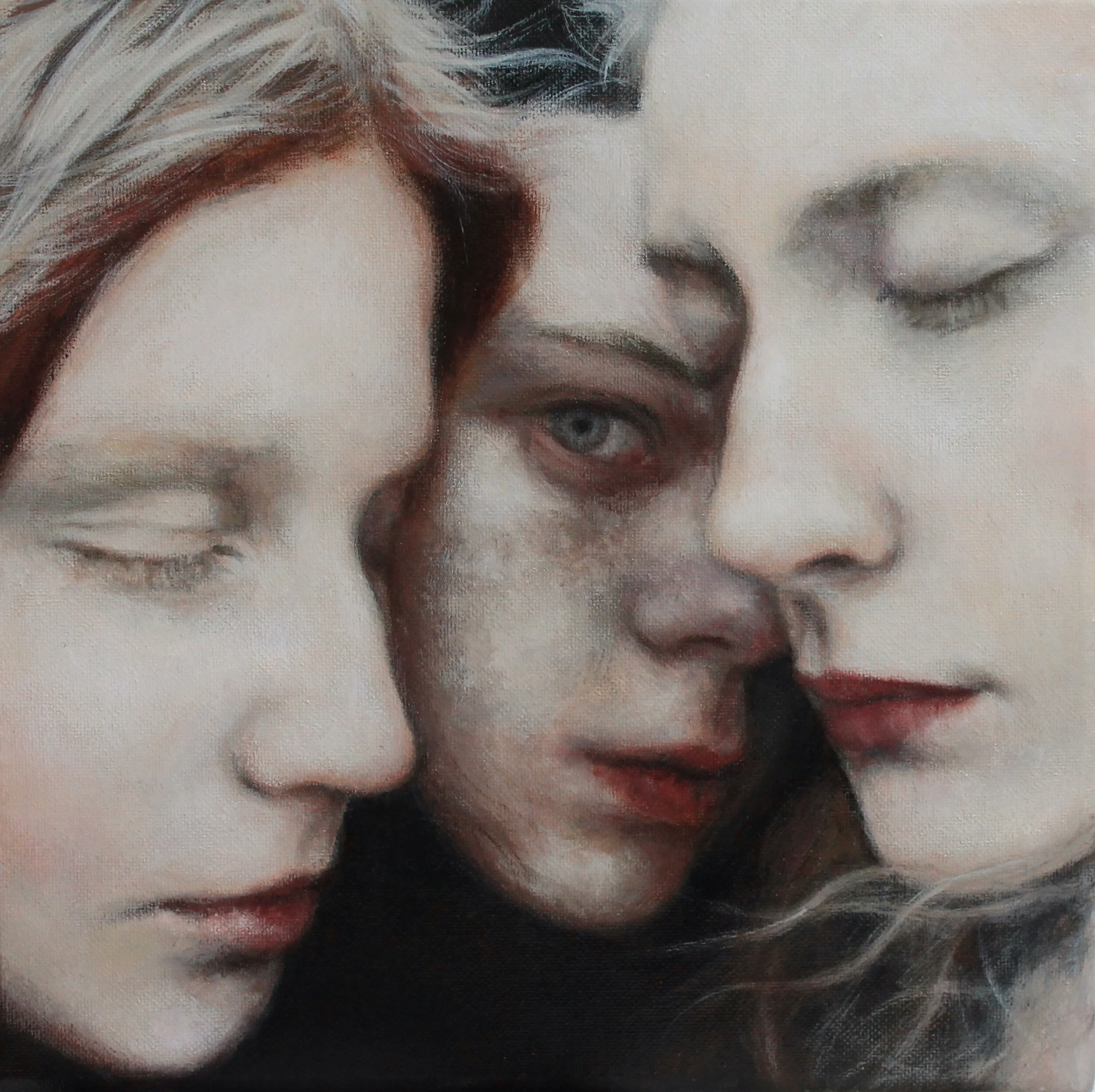 The deal - acrylic colors on canvas - 20x20 - 2024 (SOLD)