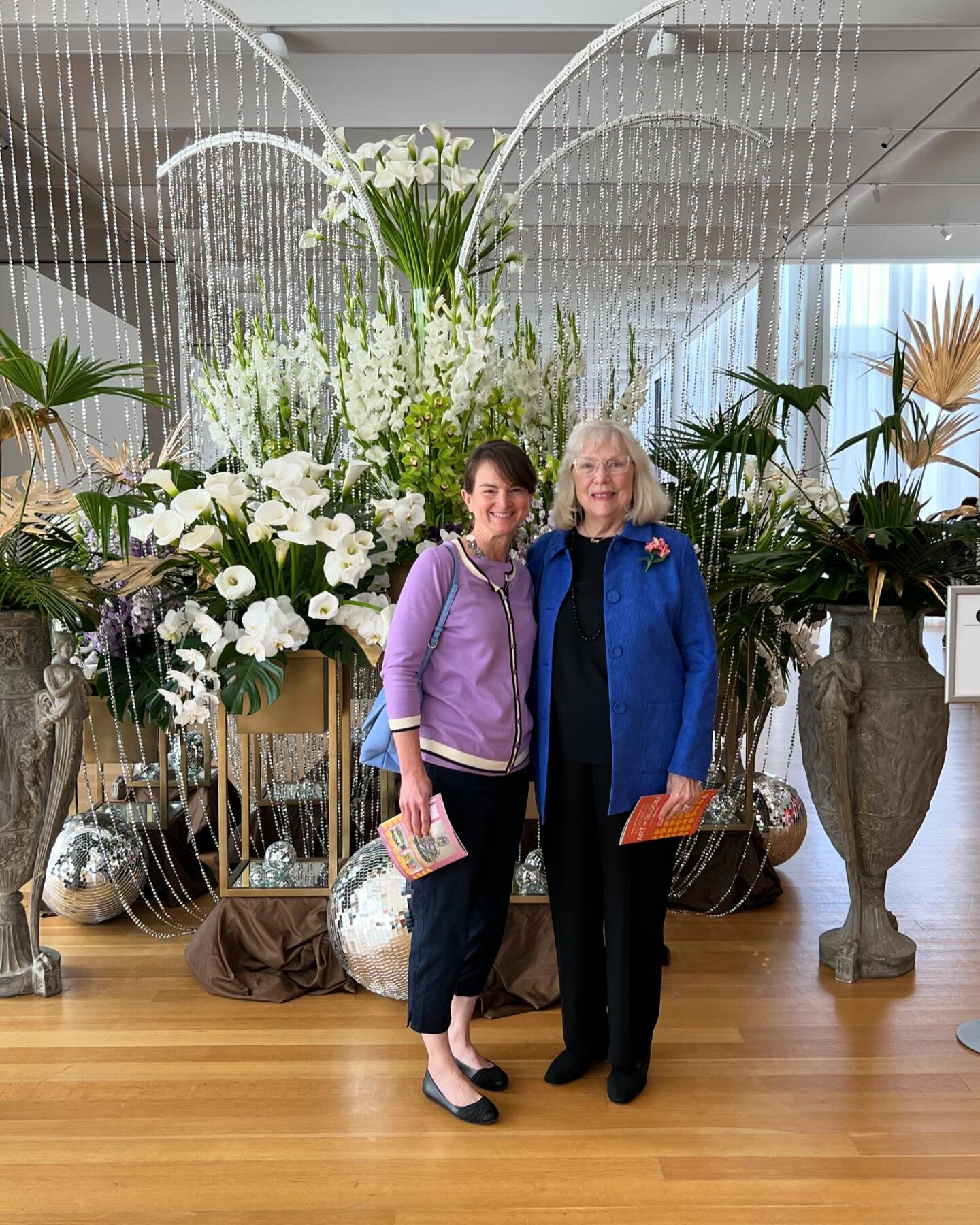Did you go to Art in Bloom at the NC Museum of Art last week? I was pleasantly surprised to see the diversity of audience there - all ages, including many children!

I got to go with my Mother in law who worked in a floral shop in her high school day